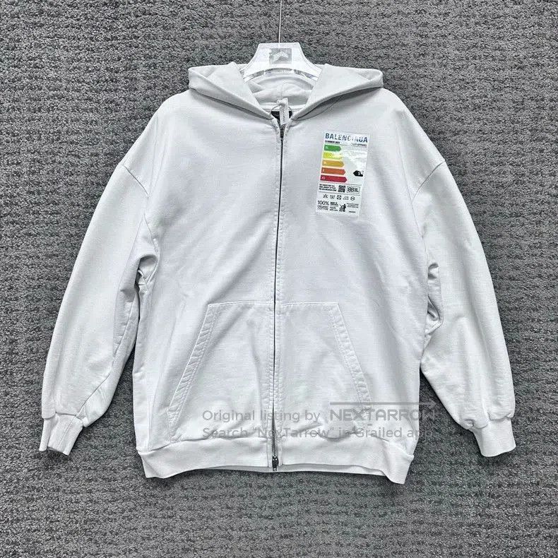 Balenciaga Balenciaga Energy Label Zip Hoodie. Size US XS / EU 42 / 0 - 1 Thumbnail