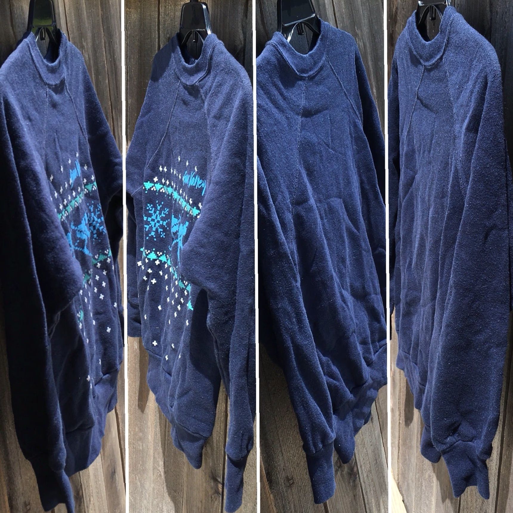 Vintage VINTAGE Unbranded Raglan Sweatshirt Sun Valley Graphic Sweatshirt Size S Men Blue Skiing Winter Snow Graphics Crew Neck Long Sleeve Size US S / EU 44-46 / 1 - 3 Thumbnail
