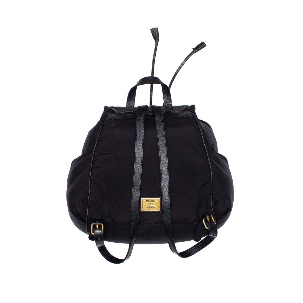 Moschino × Vintage VTG MOSCHINO Redwall Black Nylon/ Leather Trim Backpack Size ONE SIZE - 3 Thumbnail