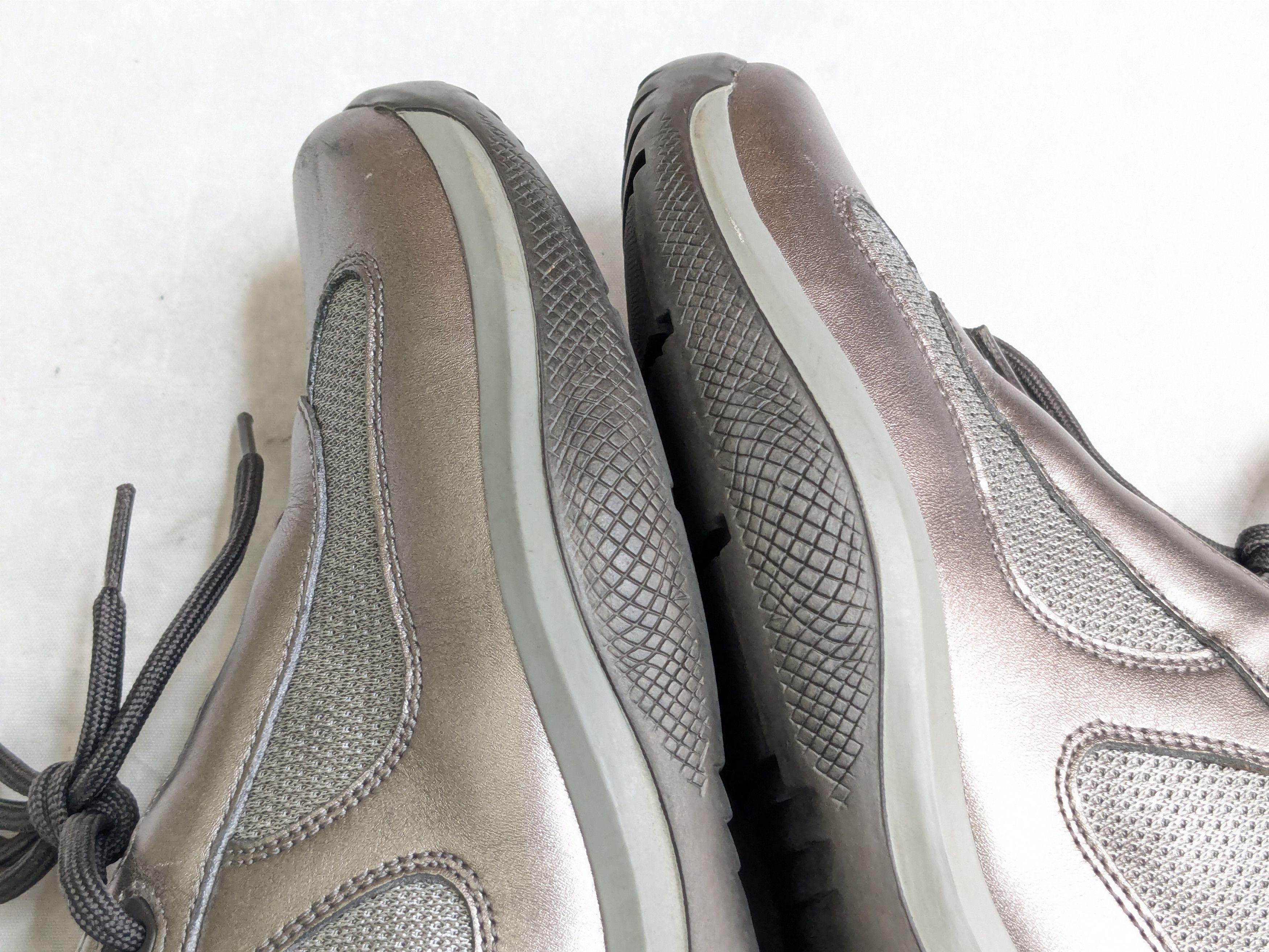 Prada Prada America's Cup Sneakers Silver 7 Leather Low Tops Size US 7 / EU 40 - 9 Thumbnail