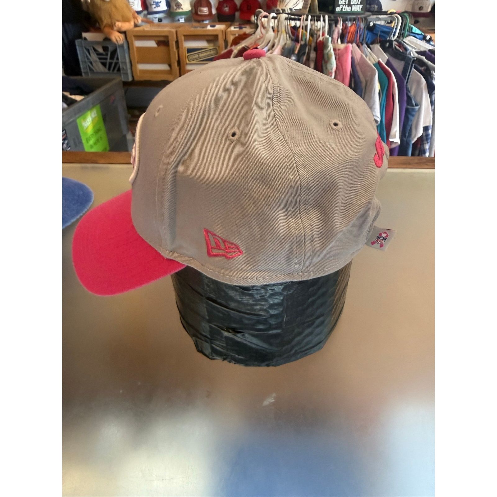 New Era Pink New York Jets Cancer Awareness Velcro Back Size ONE SIZE - 4 Thumbnail