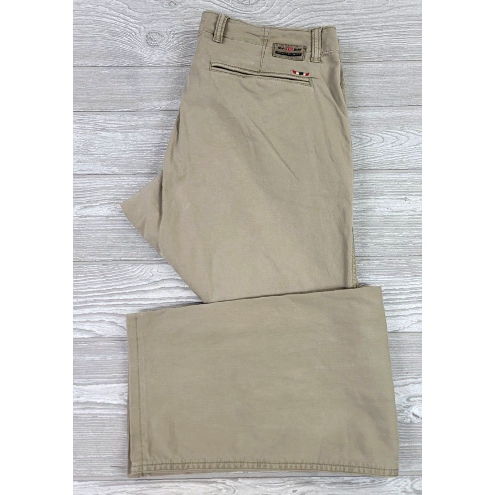 Napapijri Napapijri Geographic Hiking Chino Beige Pants Mens 35x30 Khakis Beige Cotton 90s Outdoor Casual Workwear Pants Mens Size US 35 - 2 Thumbnail