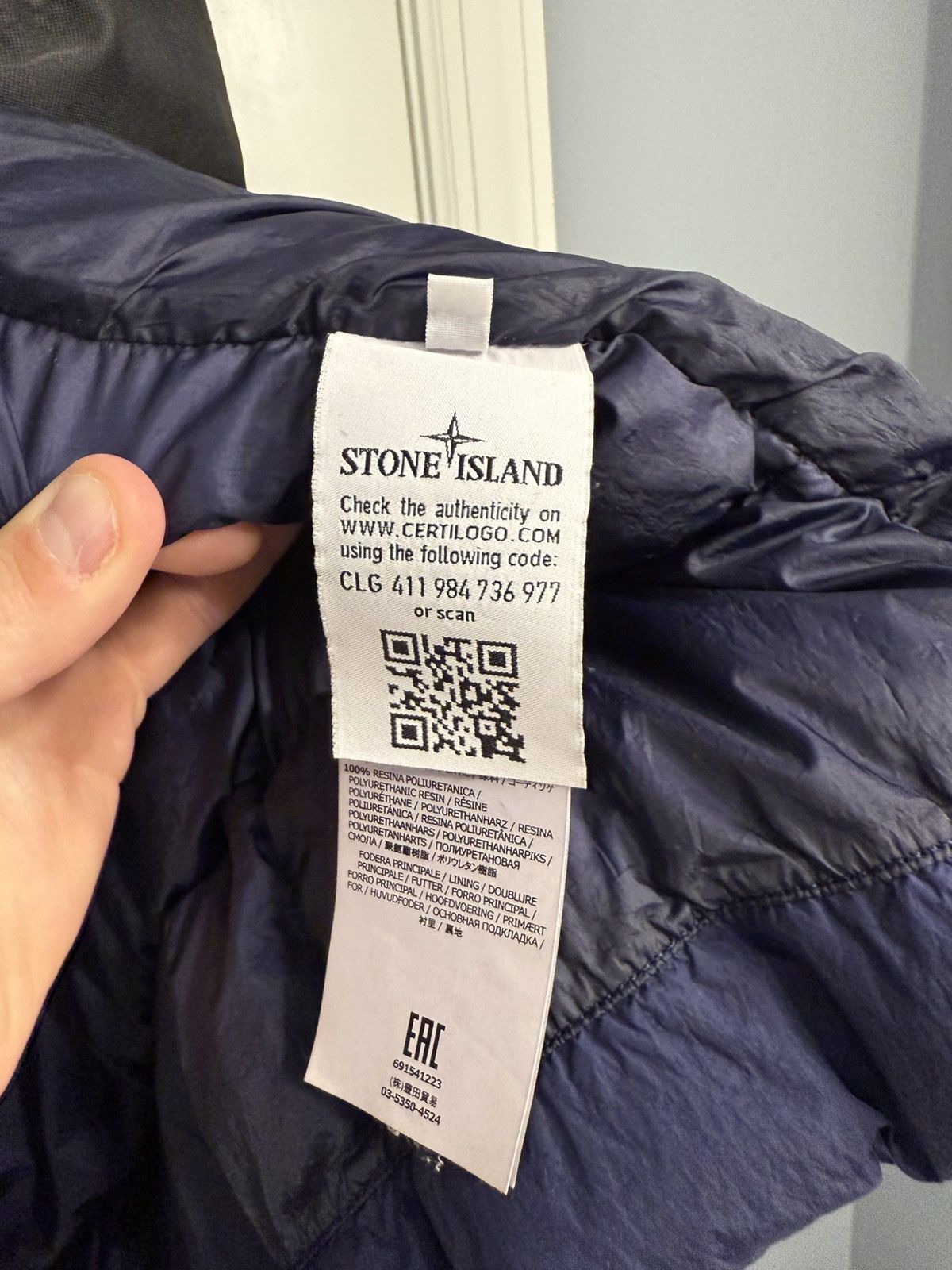 Stone Island Stone island puffer crinkle puffer jacket navy size XL Size US XL / EU 56 / 4 - 8 Thumbnail