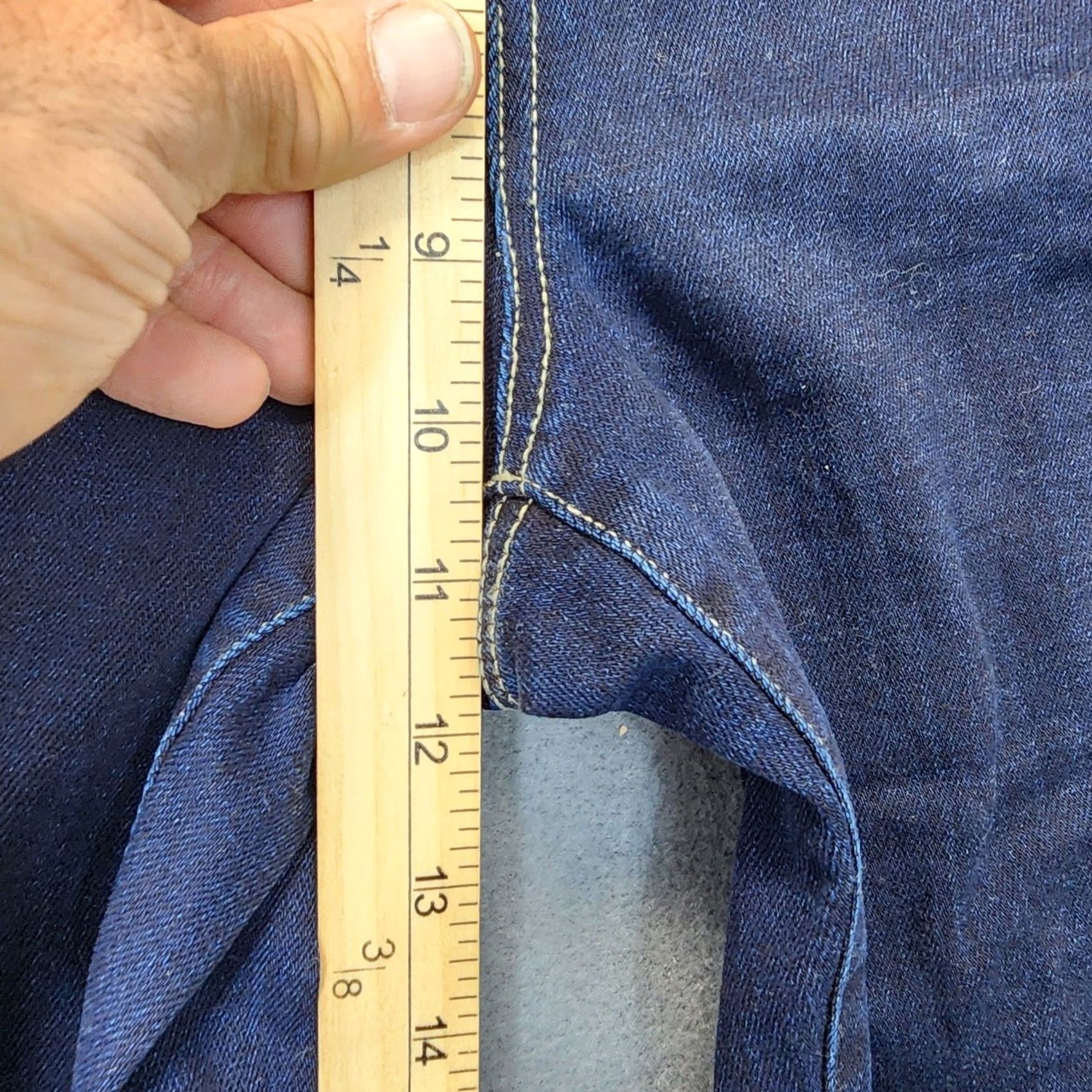 Vintage VINTAGE LOGO Lori Goldstein Jeans 16 Women Blue Dark Wash Straight Stretch Casual Womens Jeans Size 38" / US 16 / IT 52 - 7 Thumbnail