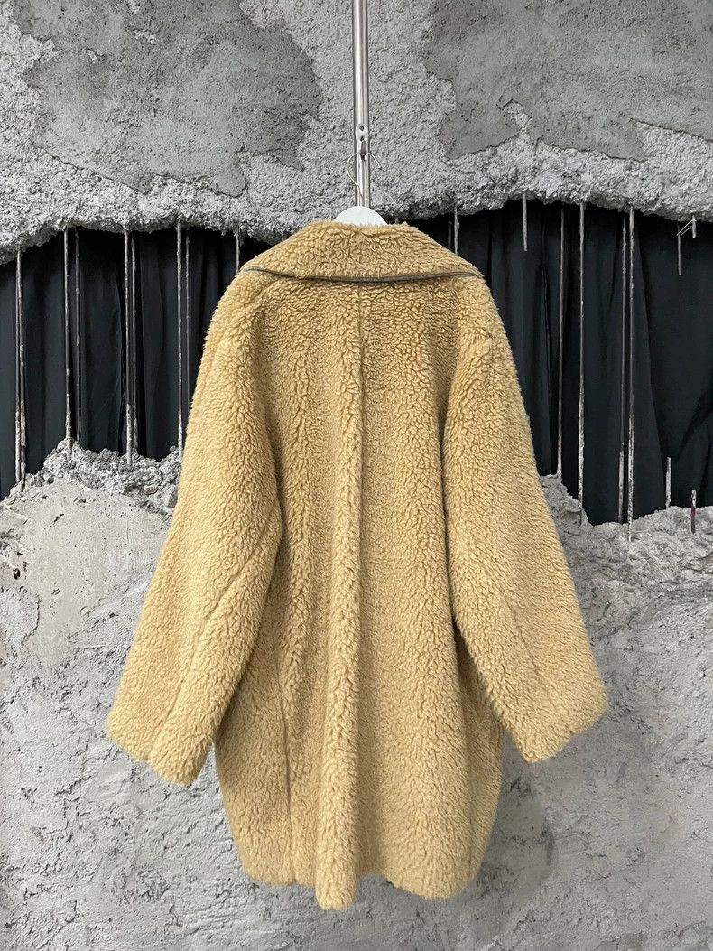 Rochas rochas oversized wool coat in beige-2508 Size US M / EU 48-50 / 2 - 2 Thumbnail
