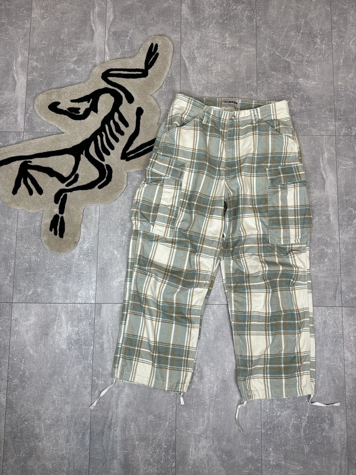 Rhude × Zara Mens Zara Rhuigi cargo pants streetwear Japanese style baggy Size US 32 / EU 48 - 1 Thumbnail