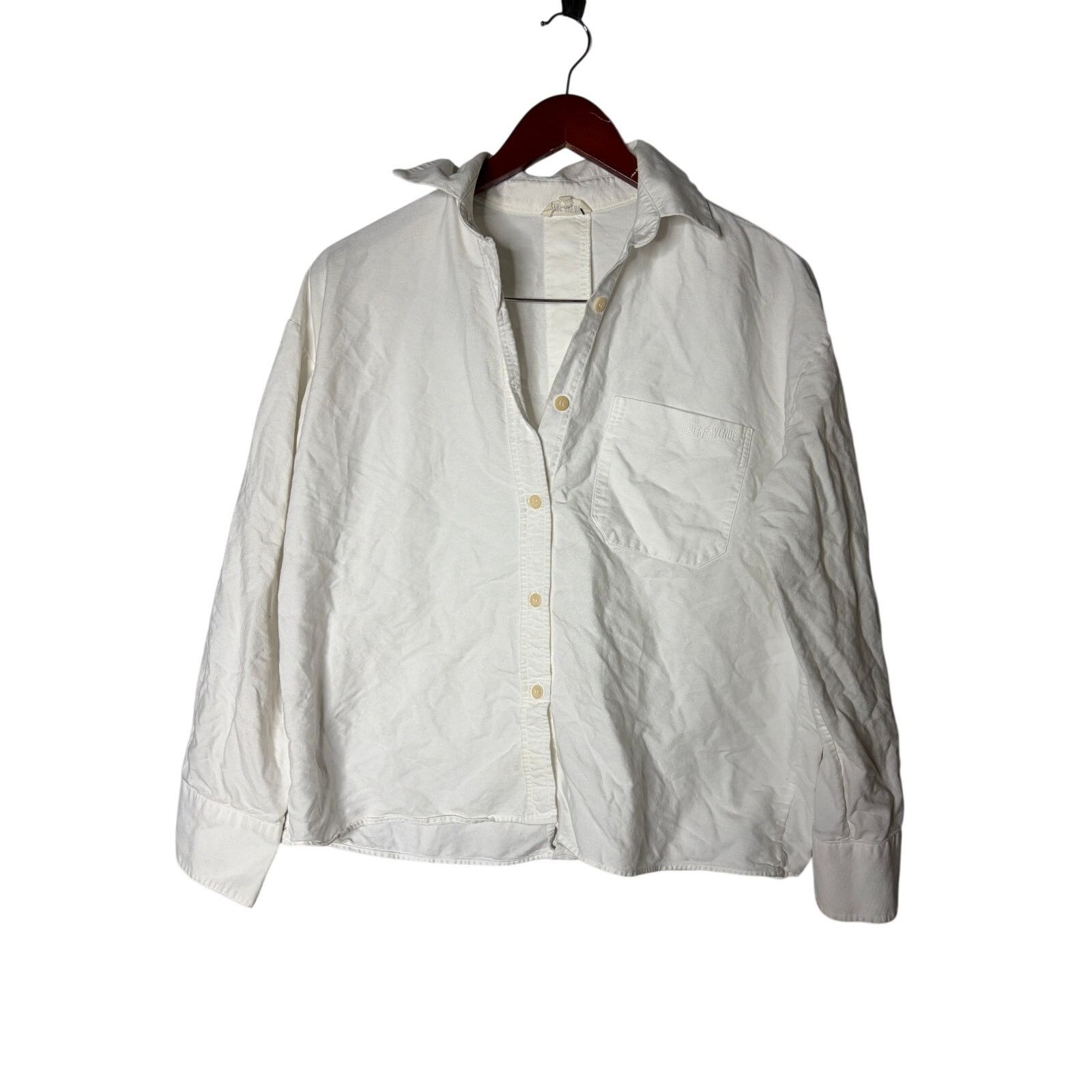 Other Djerf Avenue breezy white cotton relaxed boxed shirt sz XXS Size XXS / US 00 / IT 34 - 2 Thumbnail