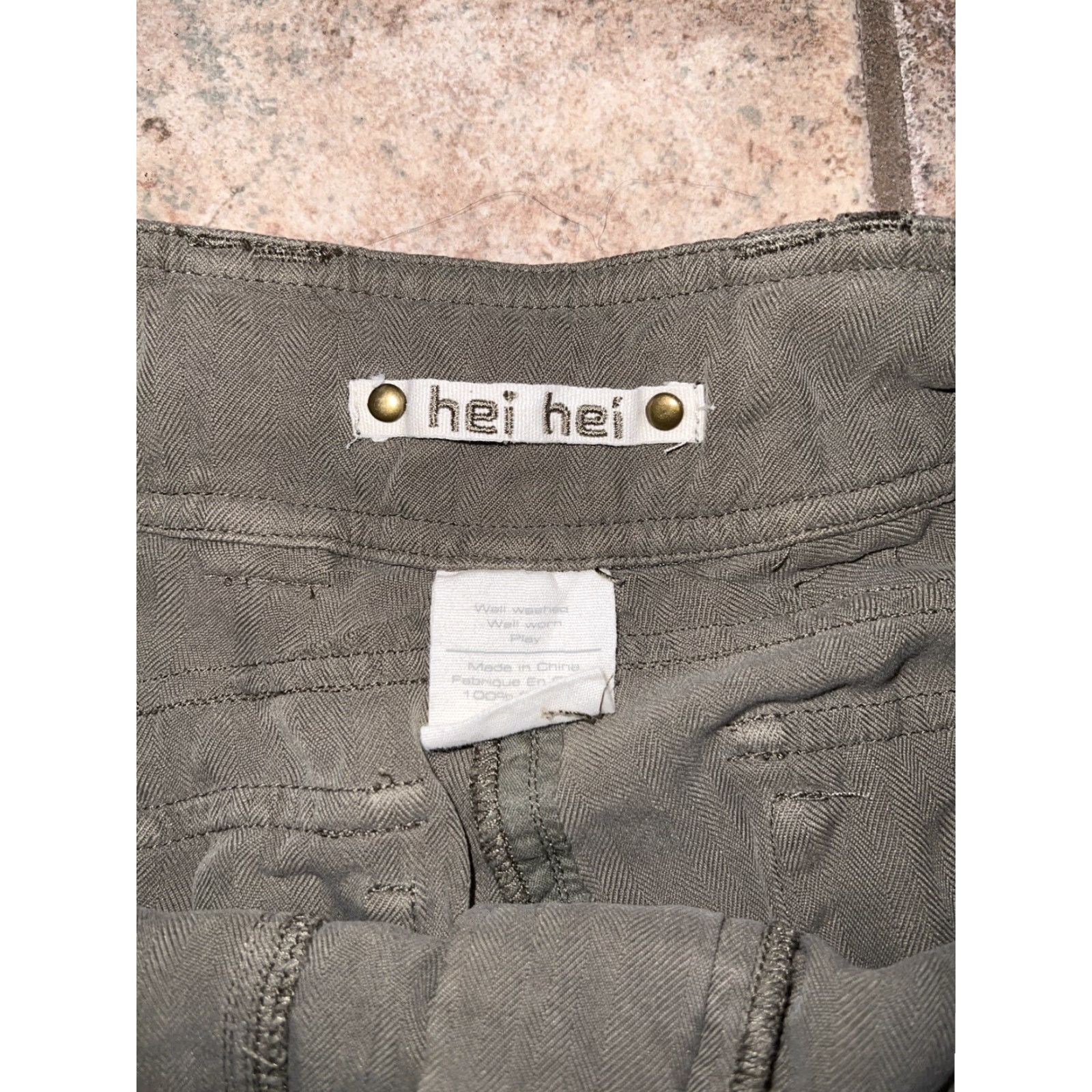 Vintage VINTAGE Hei Hei Cargo Pants Silk Green Womens Size 4 - Pants Adult Womens Silk Cargo Green 4 Size 27" / US 4 / IT 40 - 4 Thumbnail