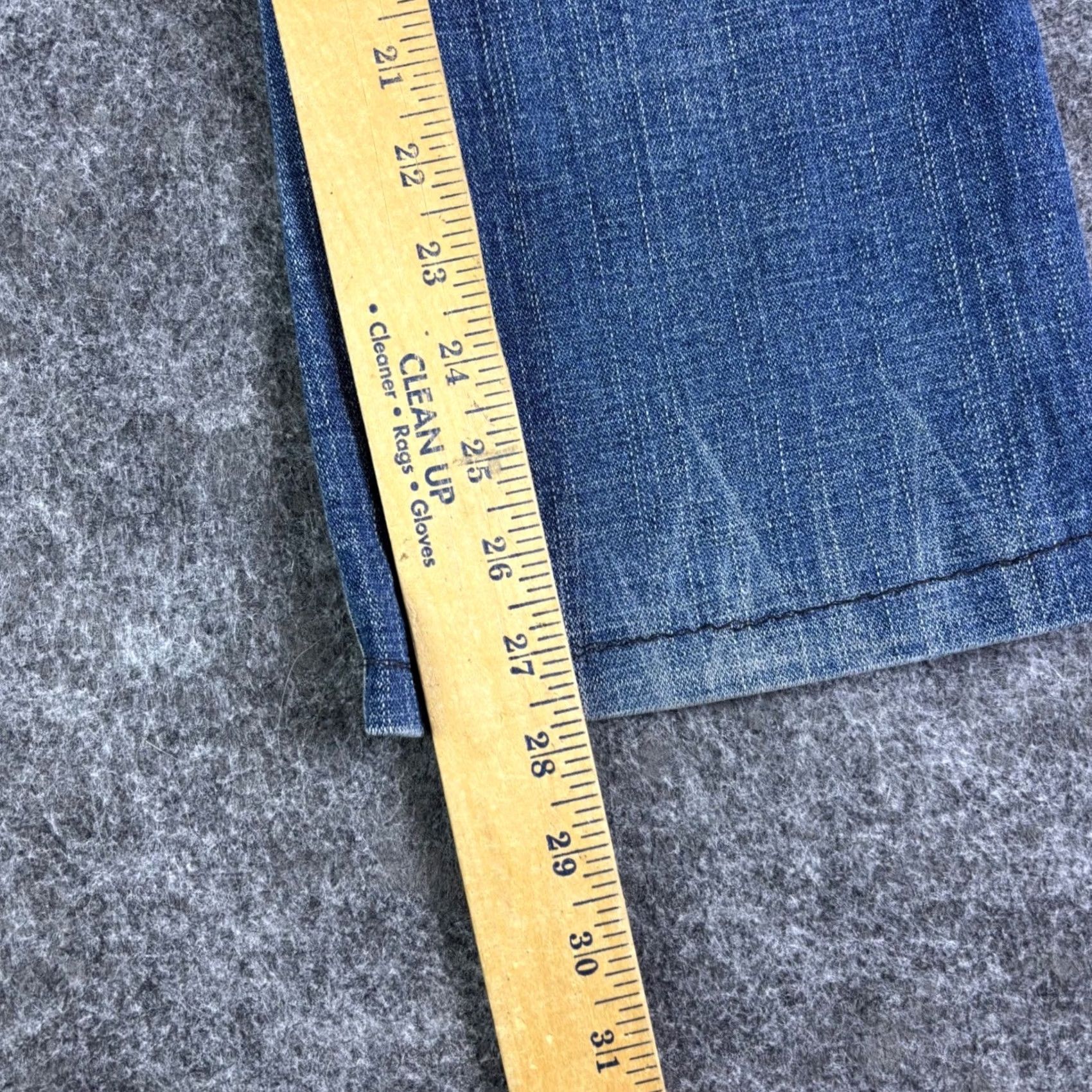 Vintage VINTAGE Polo Jeans Co Ralph Lauren Give-Kelly Flare Jeans Blue Wash 31x30 Low Rise Y2K Womens Jeans Size 24" / US 00 / IT 34 - 4 Thumbnail