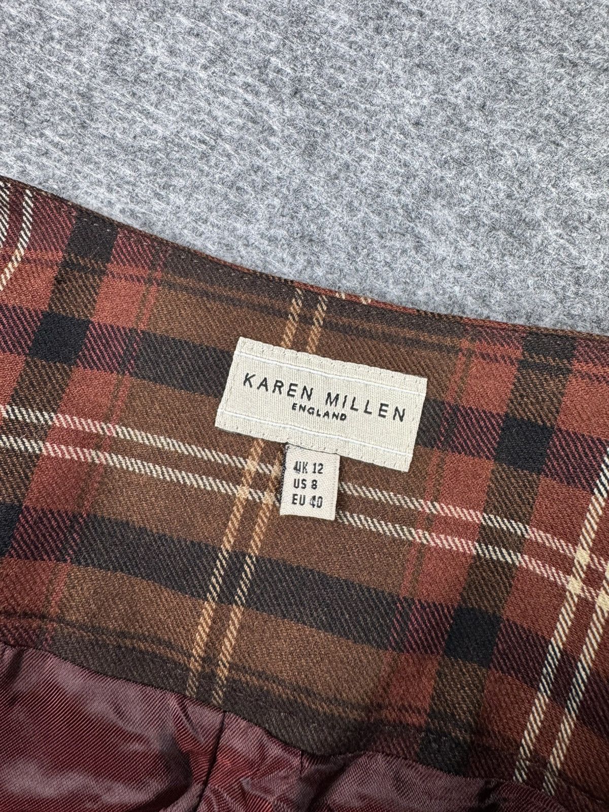 Karen Millen Avant garde Karen Millen checked skirt Size 30" / US 8 / IT 44 - 10 Thumbnail
