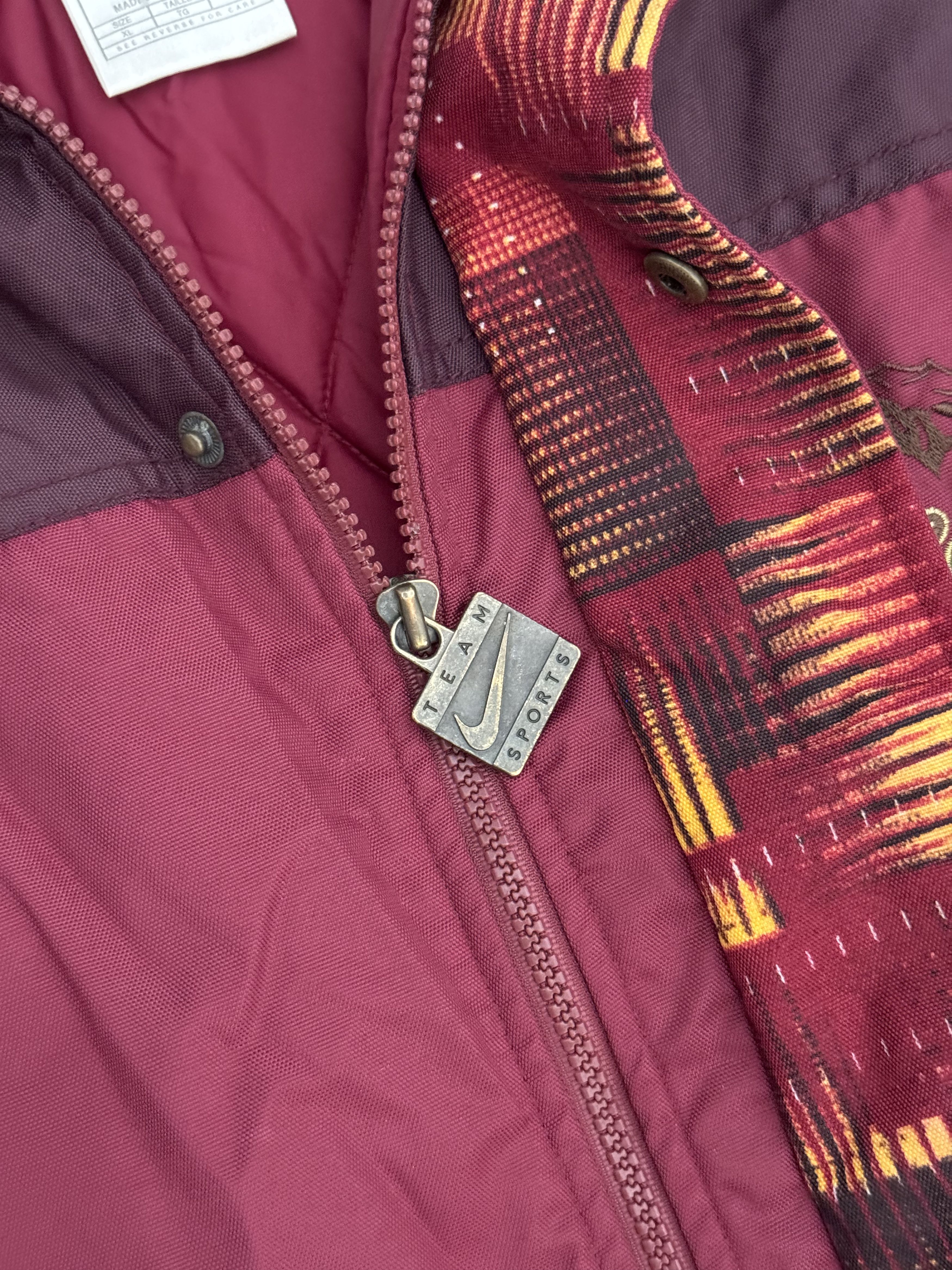 Nike × Vintage 90s NIKE FLORIDA STATE SEMINOLES PUFFER JACKET SMALL CHECK Size US XL / EU 56 / 4 - 5 Thumbnail