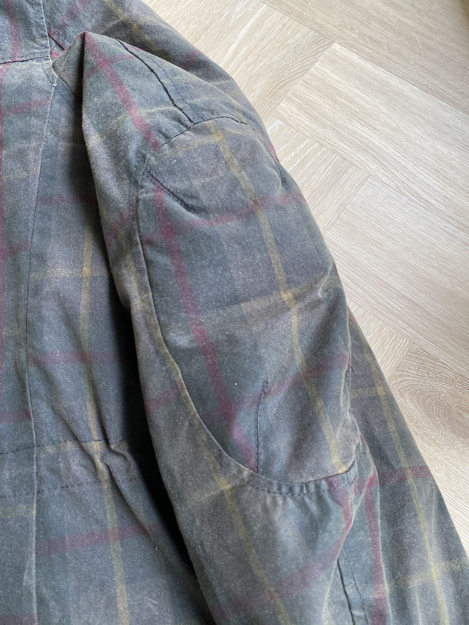 NN07 Waxed Check Coat - British Millerain Fabric Size US XL / EU 56 / 4 - 21 Thumbnail