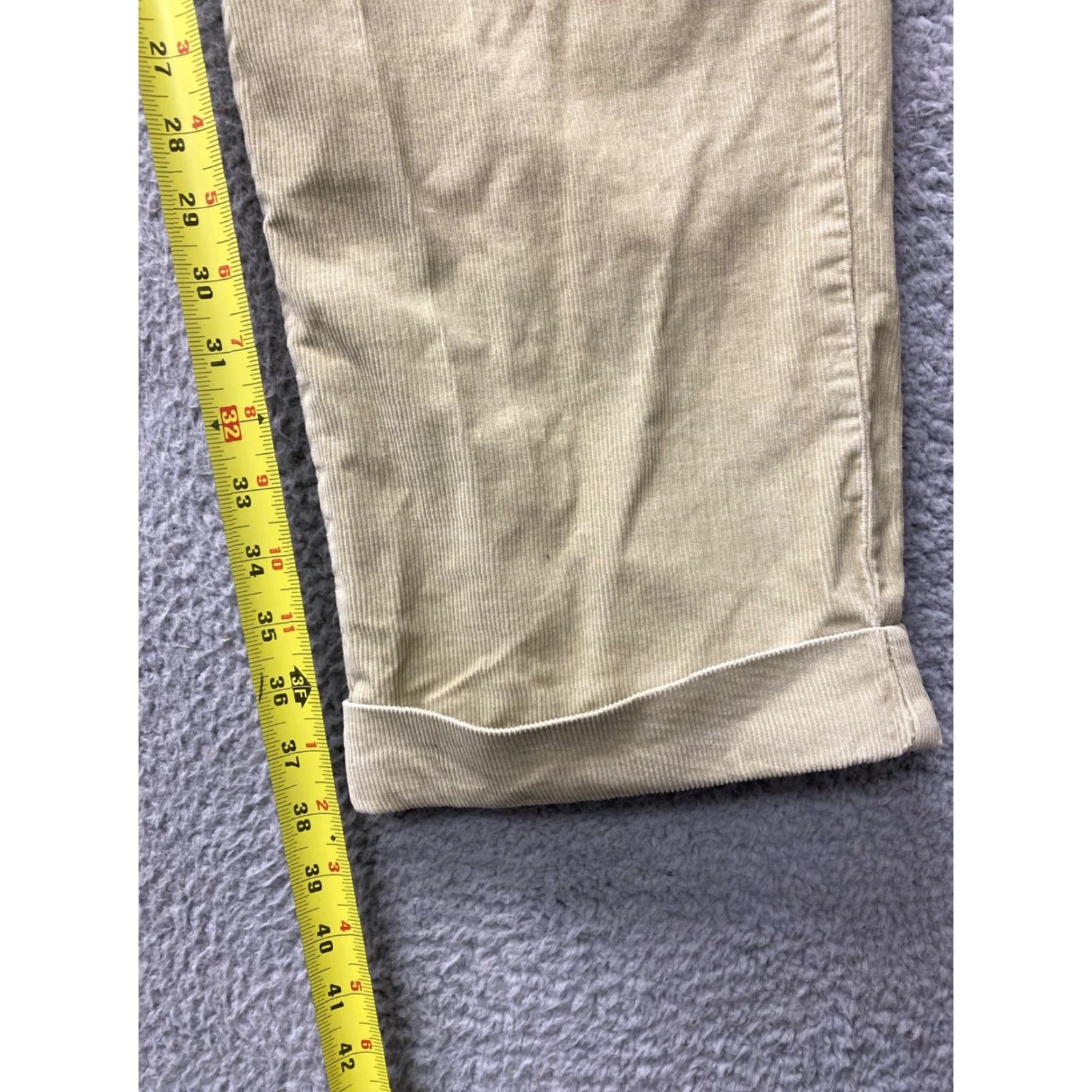 Polo Ralph Lauren Polo Ralph Lauren Pants Men 36x38 Corduroy Light Ginger Straight Leg 90s Button Flat Front Casual 90s Mens Size US M / EU 48-50 / 2 - 5 Thumbnail