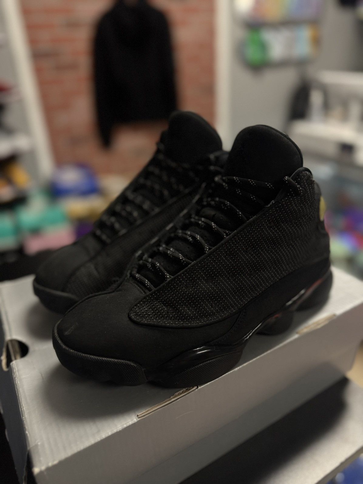 Jordan Brand Jordan 13 Black Cat Size 8 🧼 W BOX (2017) Size US 8 / EU 41 - 6 Thumbnail