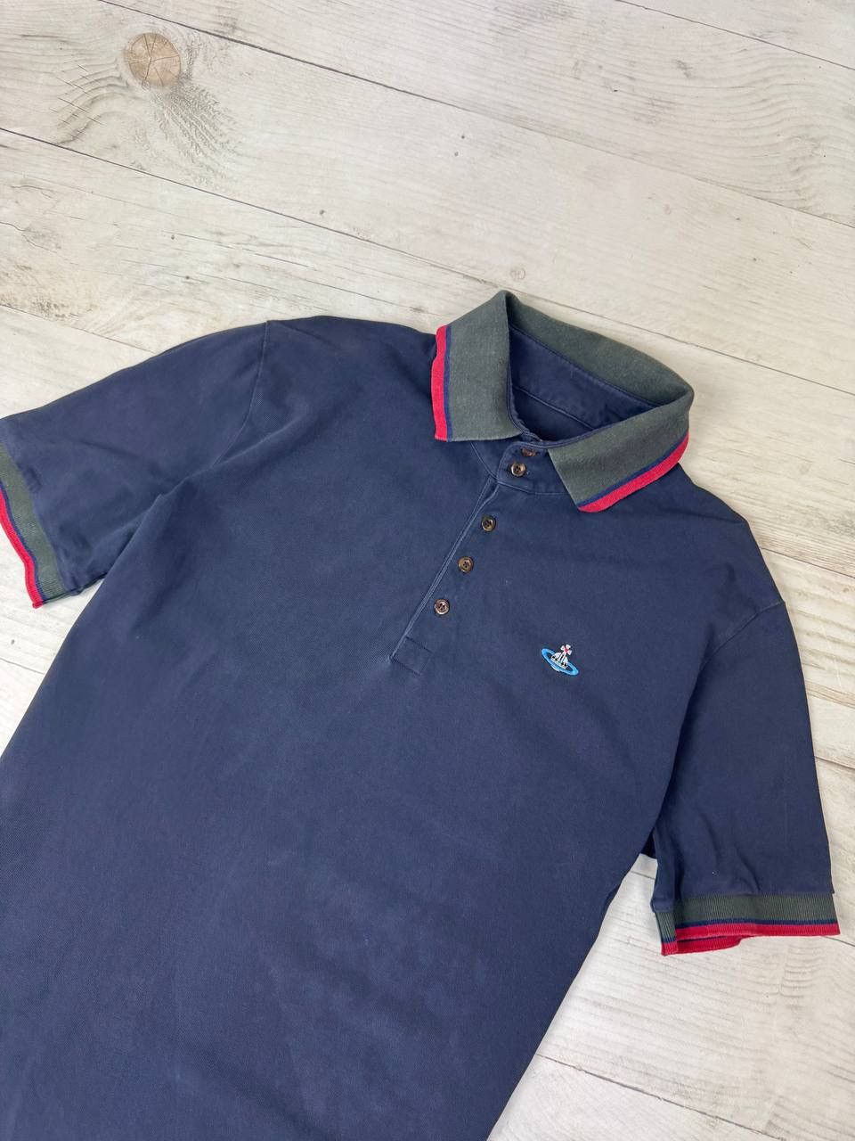 Vivienne Westwood Vivienne Westwood Polo Shirt Logo Orb Luxury Size US XL / EU 56 / 4 - 2 Thumbnail