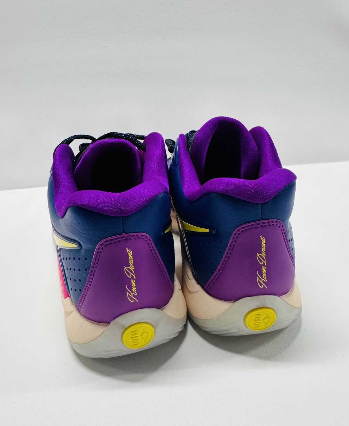 Nike Nike KD 17 Vivid Purple Blue Yellow Size US 11.5 / EU 44-45 - 5 Thumbnail