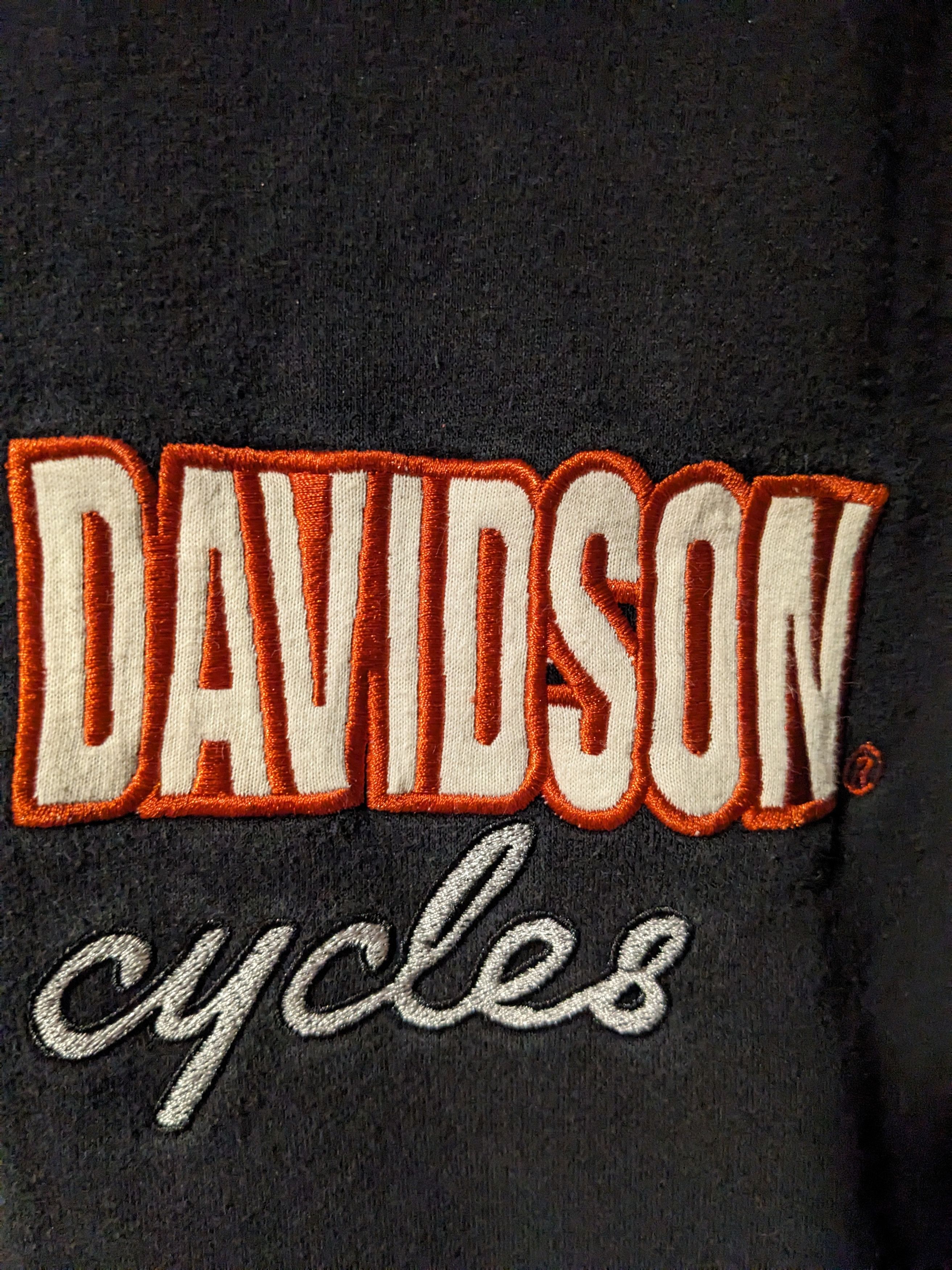 Harley Davidson × Vintage Vintage Y2K Harley Davidson Spell Out 1W Full Zip Hoodie Size M / US 6-8 / IT 42-44 - 3 Thumbnail