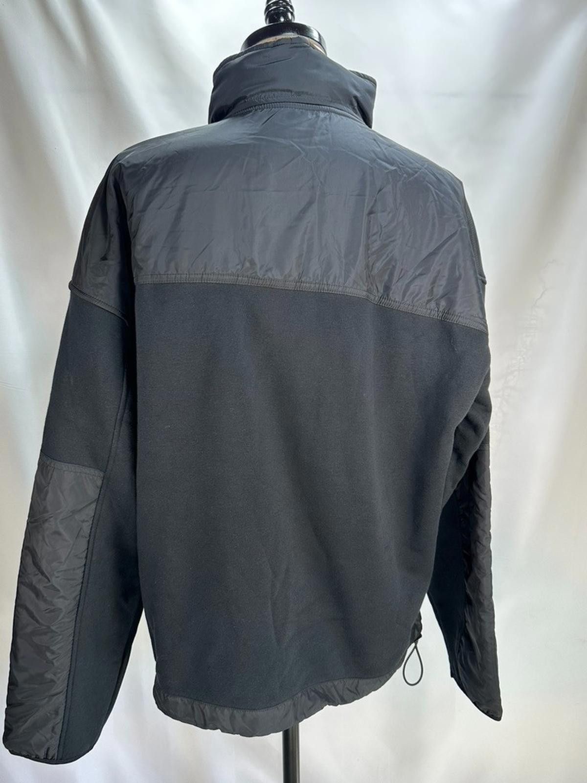 G.H. Bass & Co. Bass Outdoor 1/4 Zip Hood Fleece Zipper Pockets Black Mens L Size US L / EU 52-54 / 3 - 3 Thumbnail