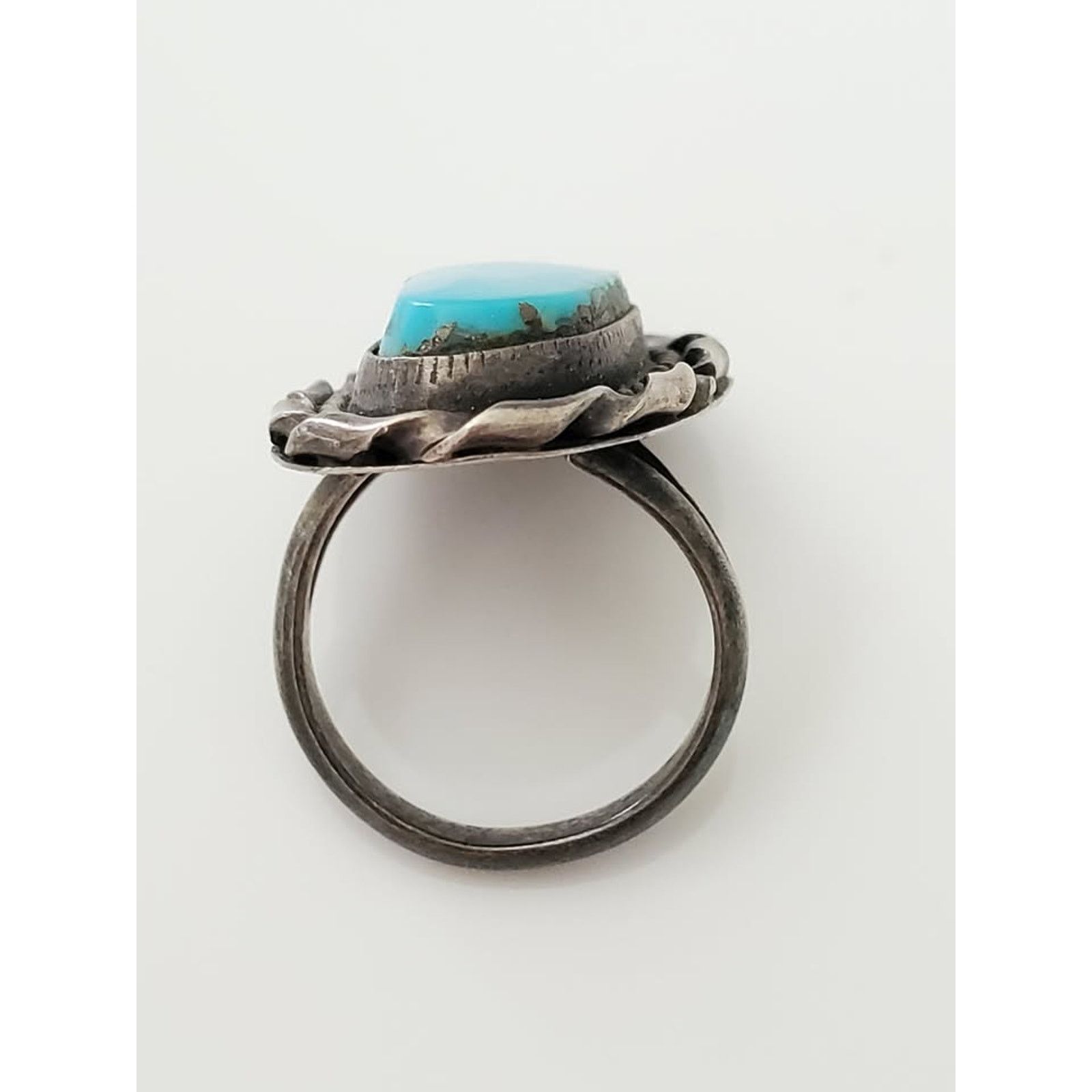 Other Vintage Turquoise Sterling Silver Ring Size ONE SIZE - 3 Thumbnail