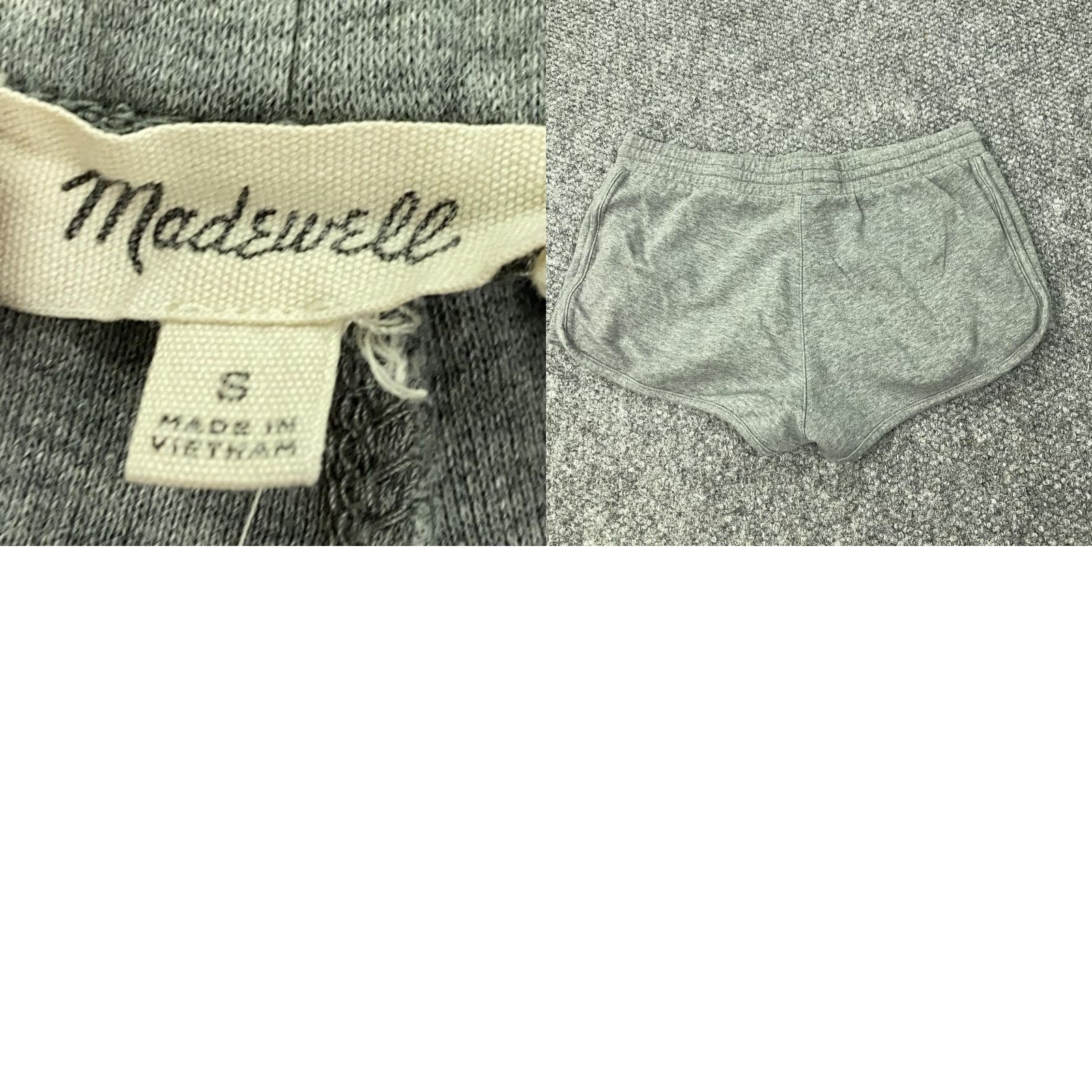 Madewell Madewell Shorts Womens Small Gray Fleece Lounge Drawstring Elastic Waist Casual Size 28" / US 6 / IT 42 - 8 Thumbnail