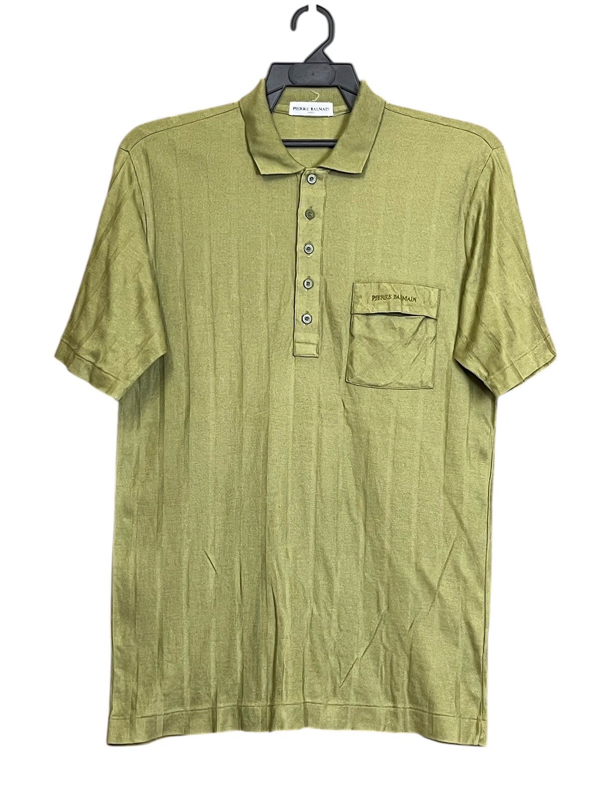 Balmain GRAIL🔥VINTAGE PIERRE BALMAIN POCKET POLO SHIRT Size US M / EU 48-50 / 2 - 1 Thumbnail
