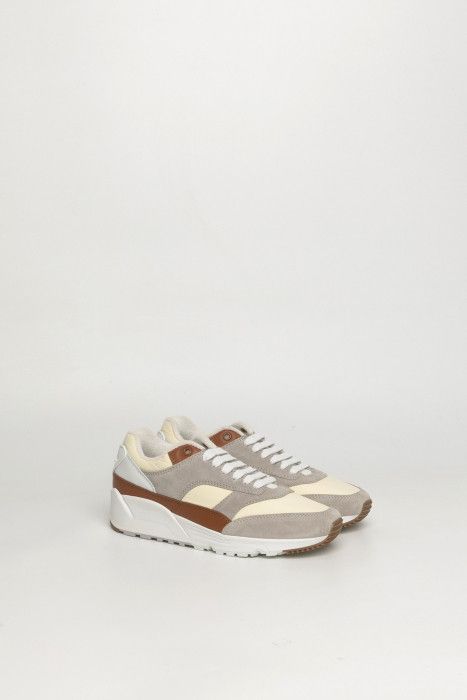 Saint Laurent Paris o1bcso1str1225 Bump Sneakers In Nylon in White/Grey Size US 9.5 / EU 42-43 - 2 Thumbnail