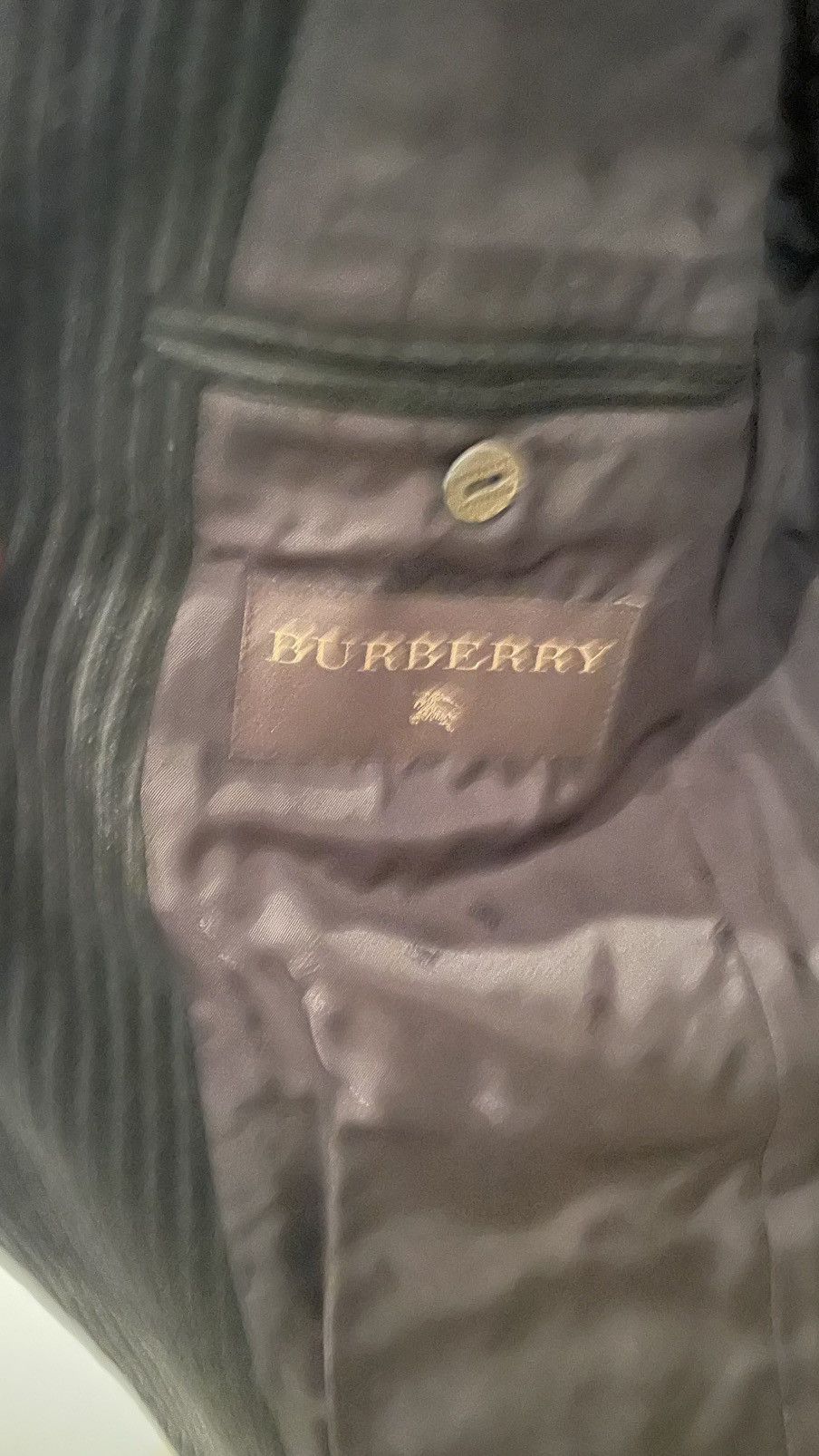 Burberry Corduroy Blazer Size 48S - 3 Thumbnail