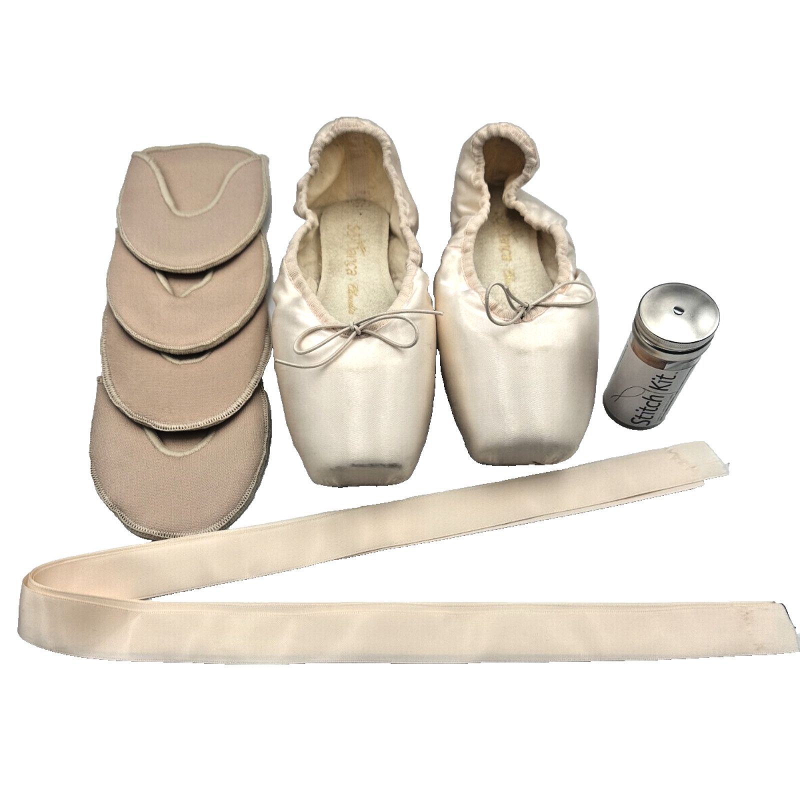 Other So Danca Pink Ballet Pointe Shoes Size:v5- Bundle Size US 5 / IT 35 - 1 Thumbnail