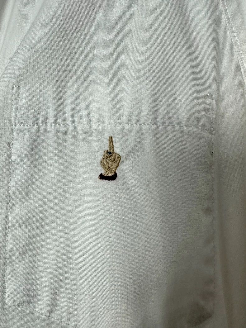 Undercover undercover 14ss middle finger shirt jacket Size US L / EU 52-54 / 3 - 6 Thumbnail