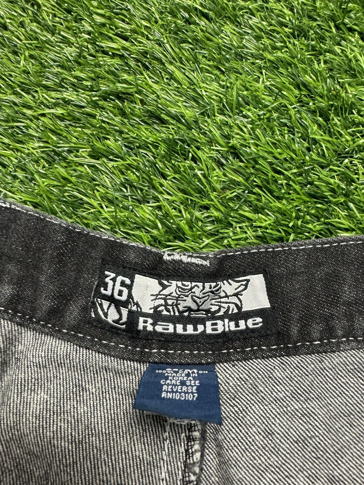 JNCO RAW BLUE - side stud baggy jeans Size US 33 - 10 Thumbnail