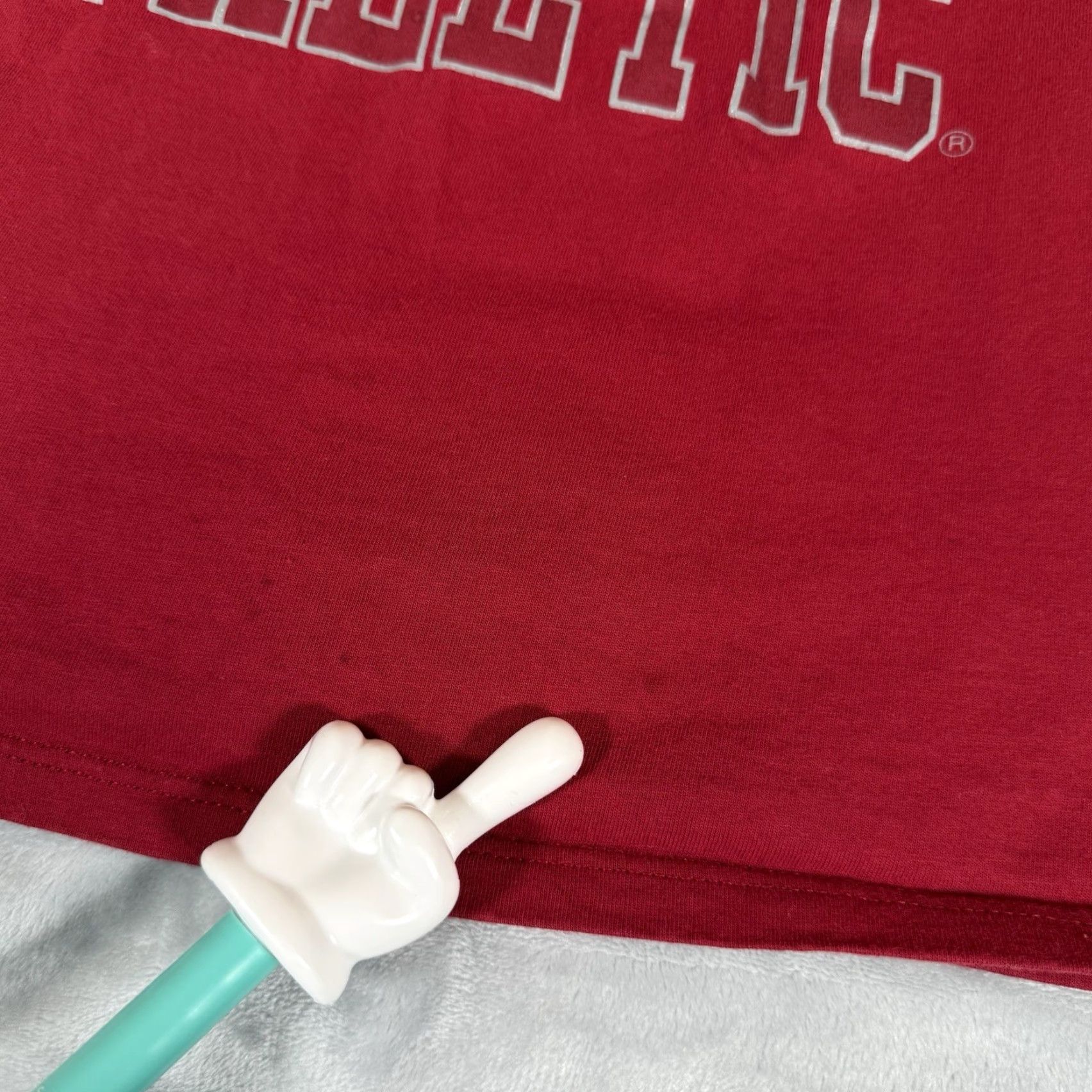Russell Athletic VINTAGE Russell Athletic Logo T Shirt Mens L Red 90s Slim Fit Crew Neck Short Sleeve Graphic Print Logo Size US L / EU 52-54 / 3 - 3 Thumbnail