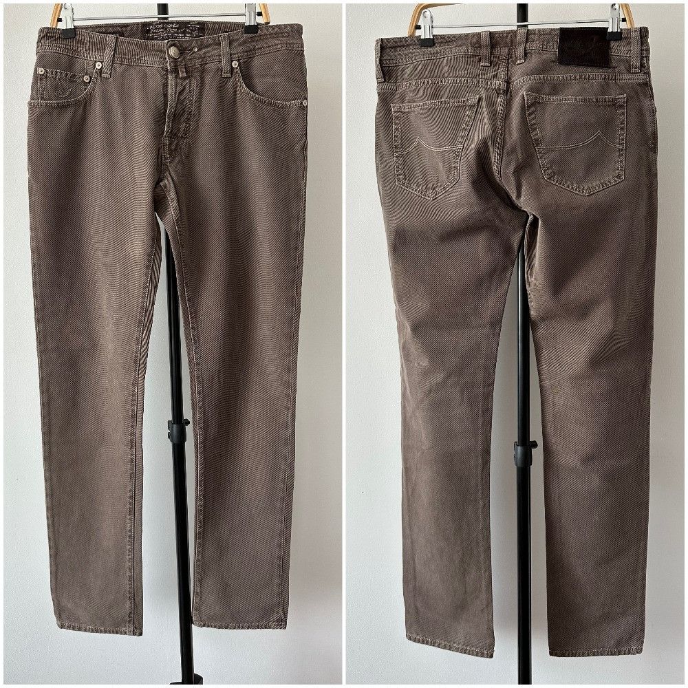 Jacob Cohen Jacob Cohen J622 Brown trousers pants Slim Fit Handmade Size US 34 / EU 50 - 1 Thumbnail