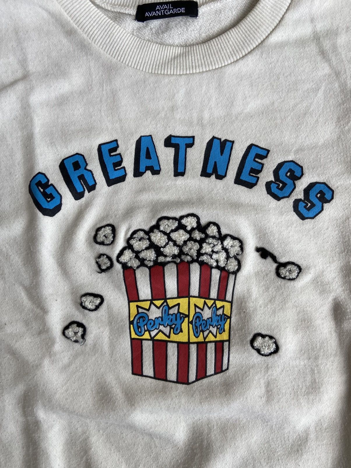 If Six Was Nine × Japanese Brand Avail AvantGarde "Greatness" Popcorn Logo Sweatshirt Size US M / EU 48-50 / 2 - 2 Thumbnail