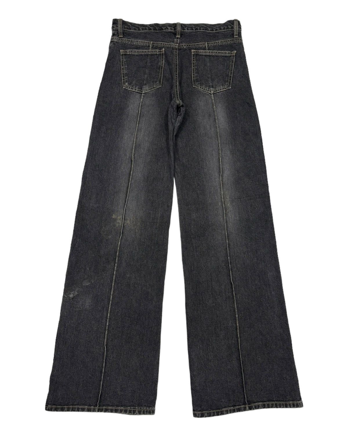 If Six Was Nine VINTAGE JAPANESE FLARE MAGIC SQUARE HAGI FLARE JEANS Size US 30 / EU 46 - 2 Thumbnail