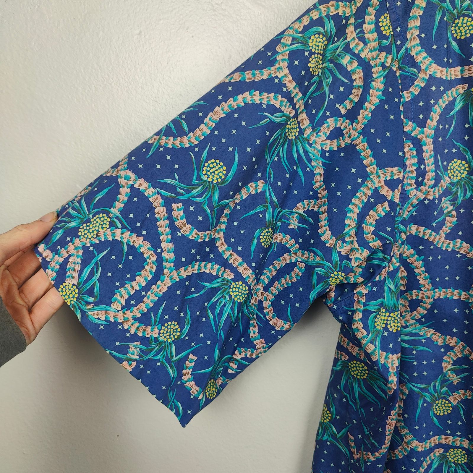 Reyn Spooner Vintage Reyn Spooner Button Up Shirt Mens Large Blue Floral Size US L / EU 52-54 / 3 - 3 Thumbnail