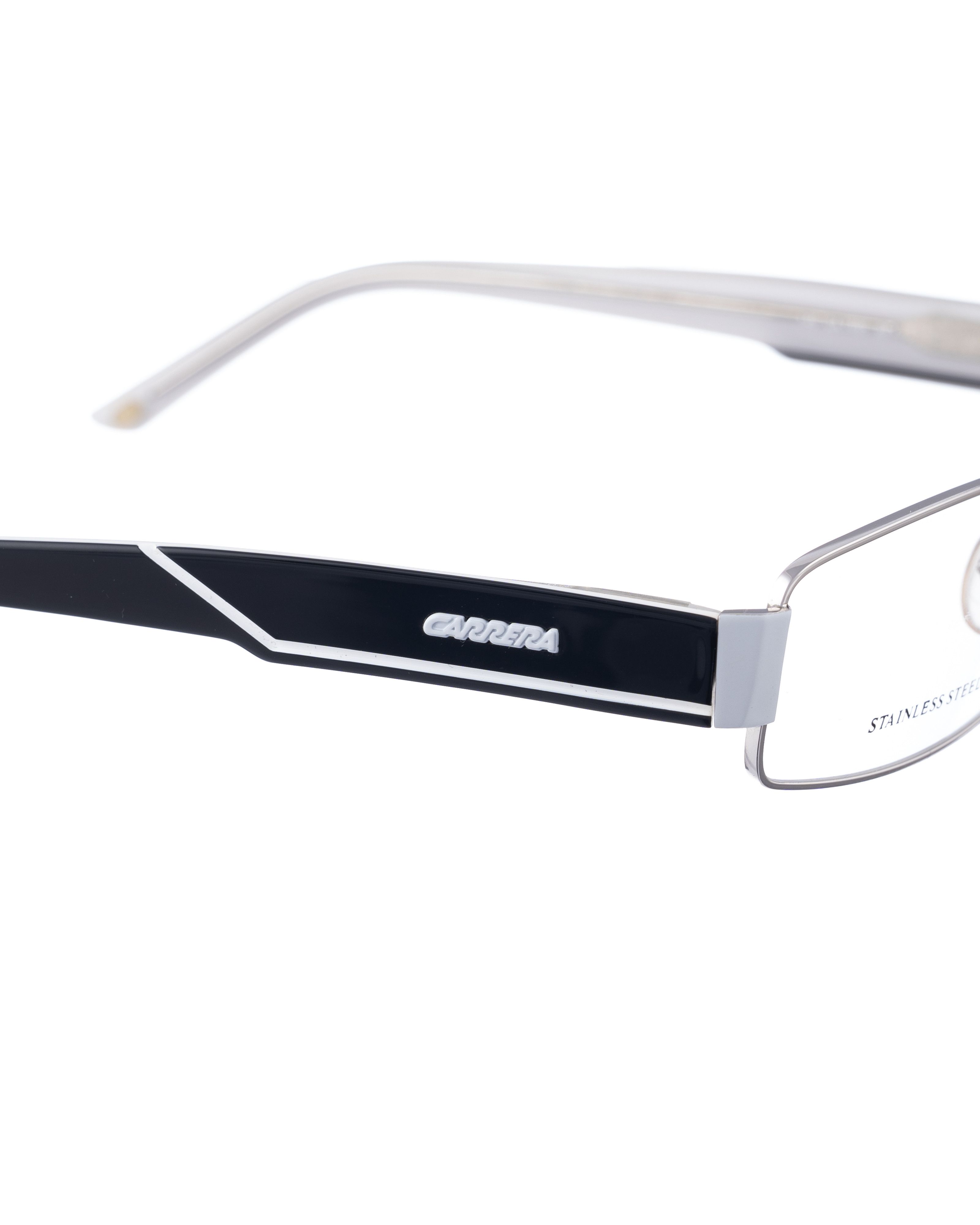Carrera Carrera 90s Silver Glasses with Black & White Temples Size ONE SIZE - 2 Thumbnail