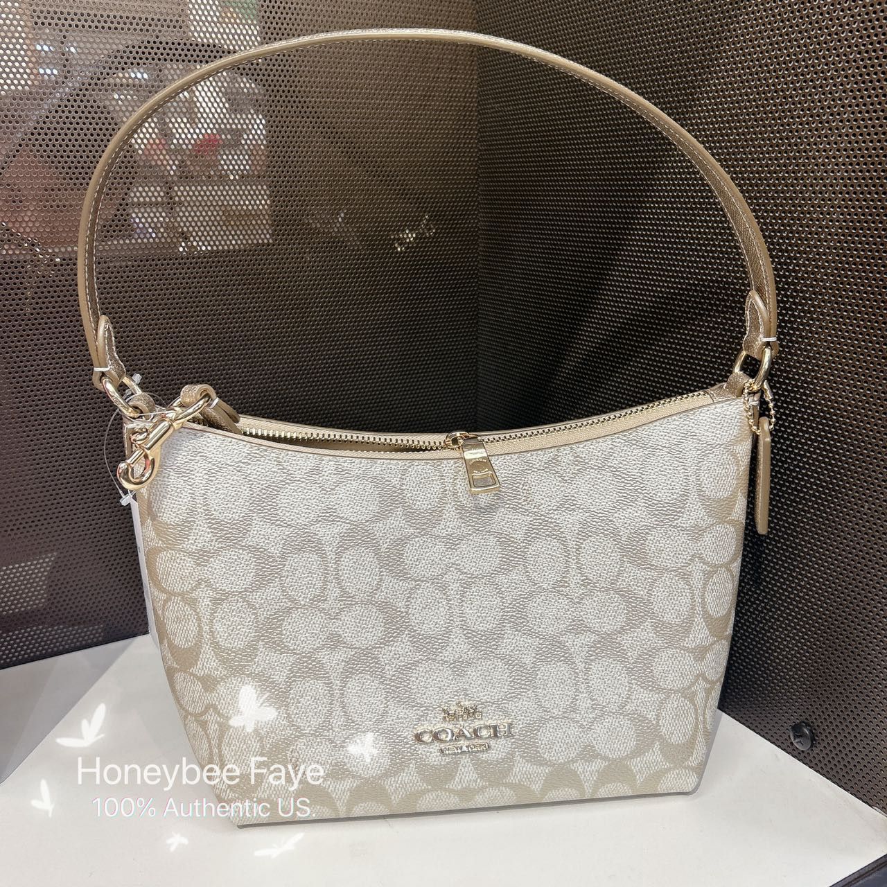 Coach Zip Top Shoulder Bag In Signature Canvas CW391 Size ONE SIZE - 3 Thumbnail