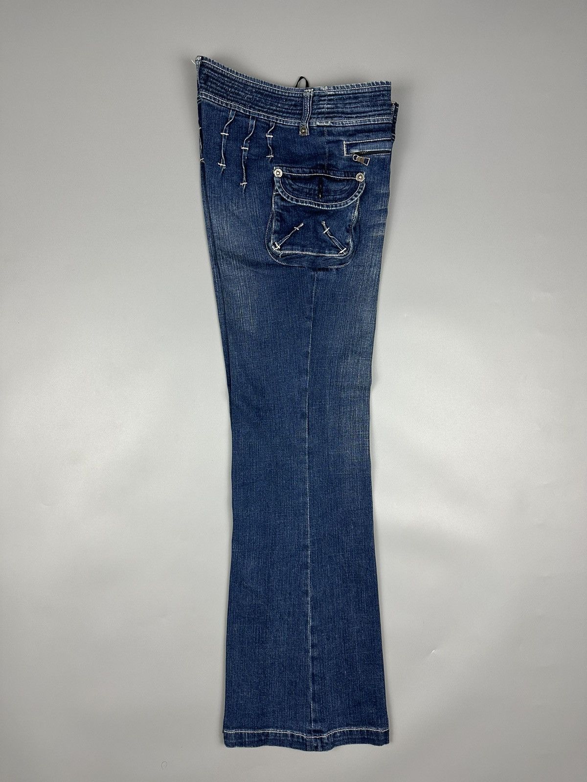 If Six Was Nine × Le Grande Bleu (L.G.B.) 🔥Flared🔥Viva Presto Multi Pocket Denim Size US 32 / EU 48 - 9 Thumbnail