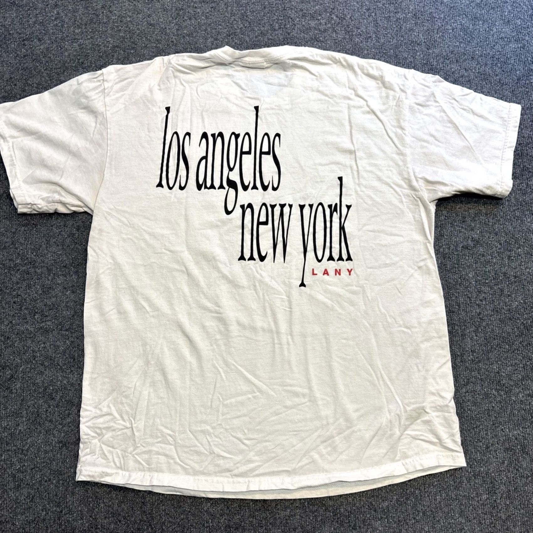 Gildan VINTAGE Gildan T-Shirt Dance With Me In The Kitchen Tour LANY XL White Men XL Size US XL / EU 56 / 4 - 4 Thumbnail