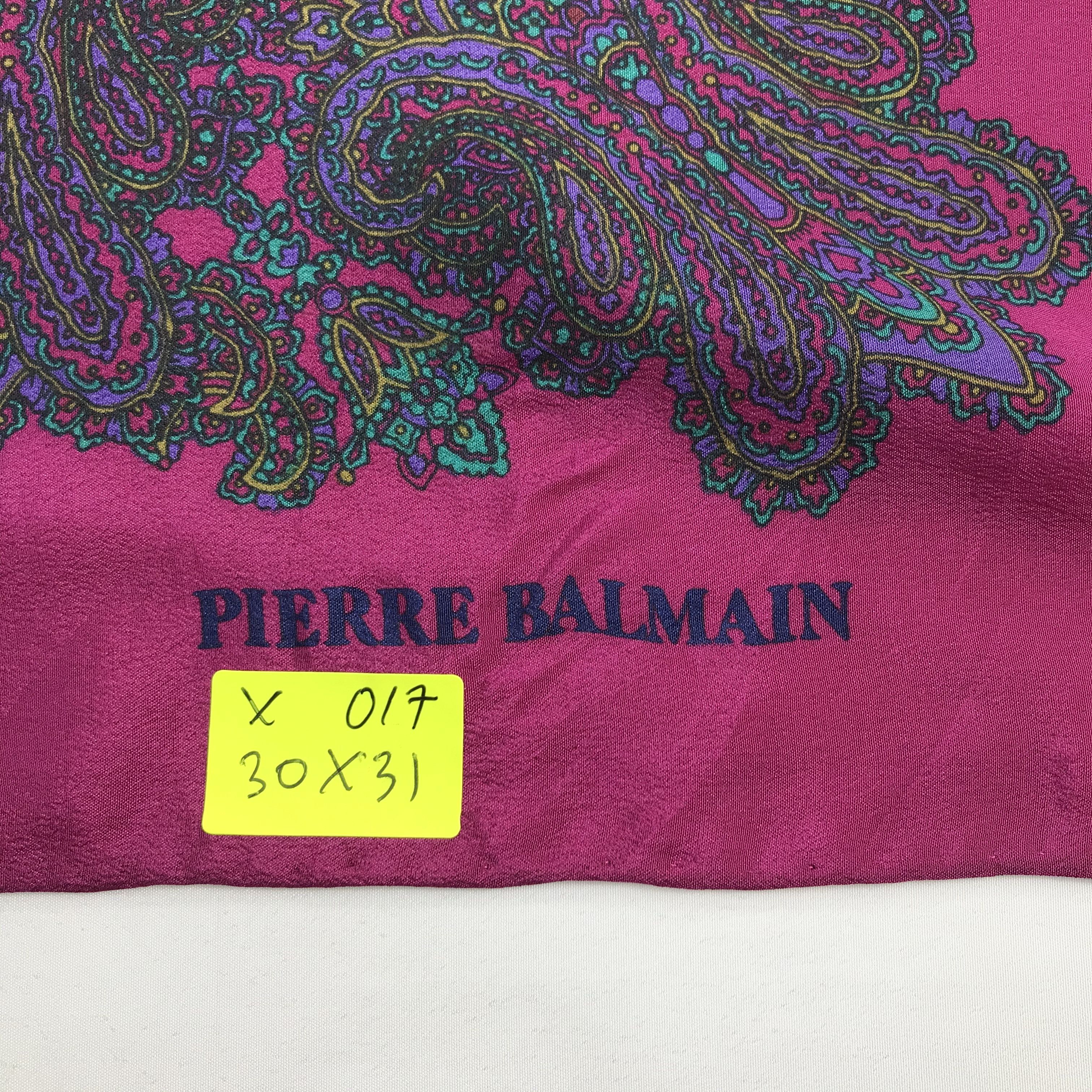 Vintage vintage Pierre Balmain Silk scarf Size ONE SIZE - 4 Thumbnail