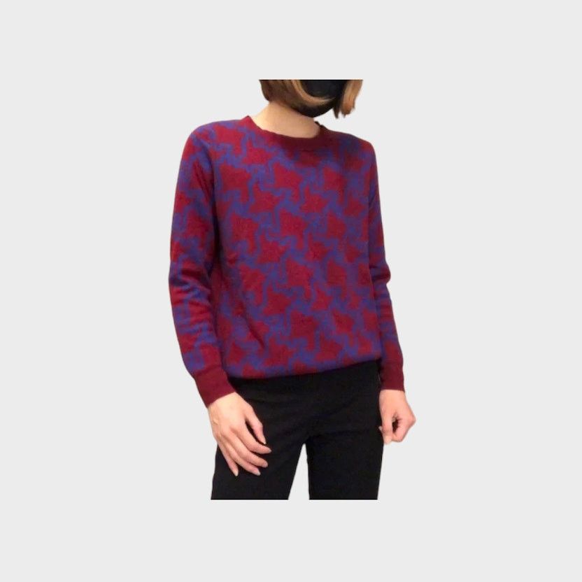 Merona Merona | Women's Geometric Pattern Sweater | Medium Size M / US 6-8 / IT 42-44 - 2 Thumbnail