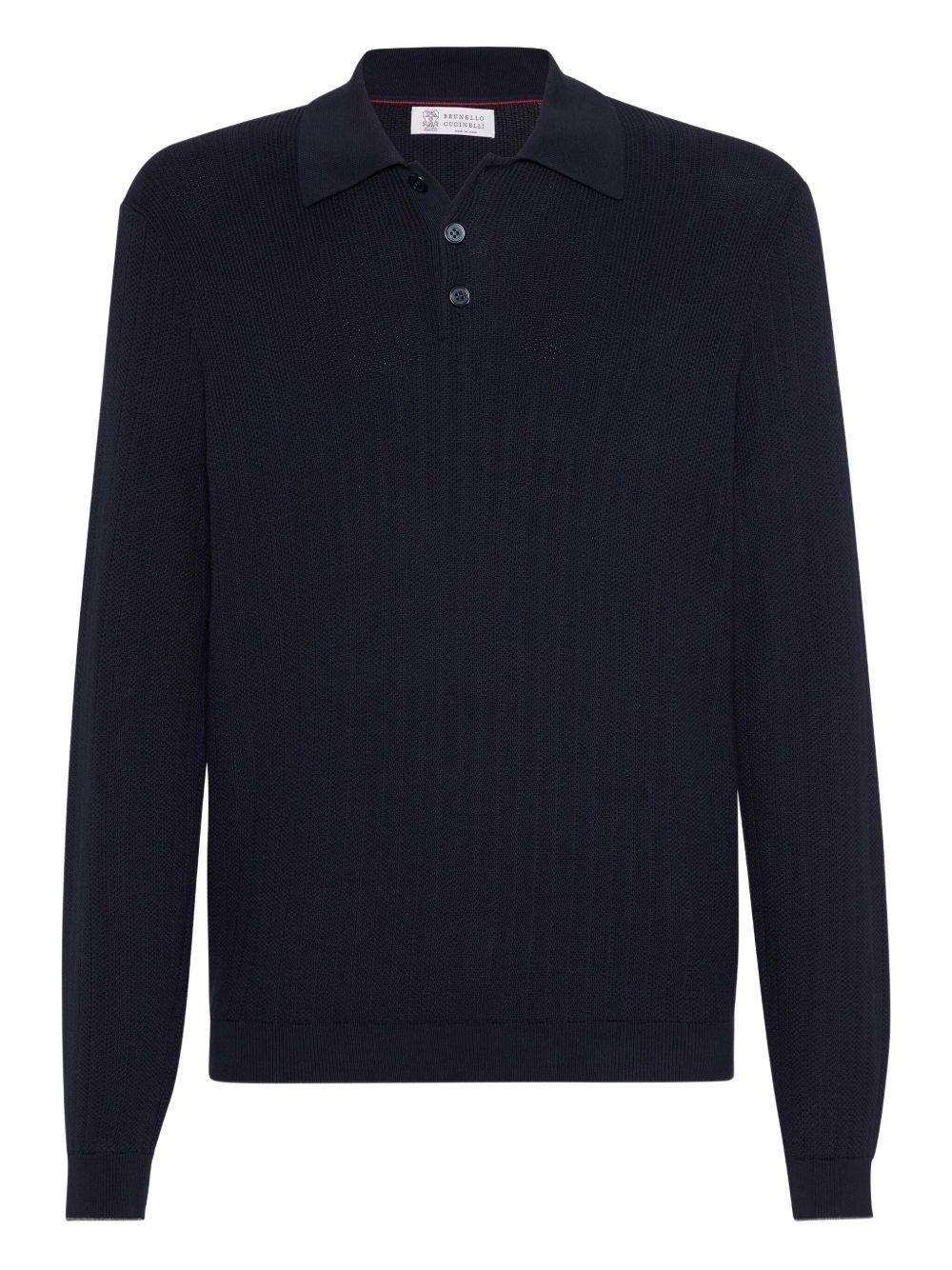 Brunello Cucinelli COTTON KNITTED POLO Size US XXL / EU 58 / 5 - 1 Thumbnail