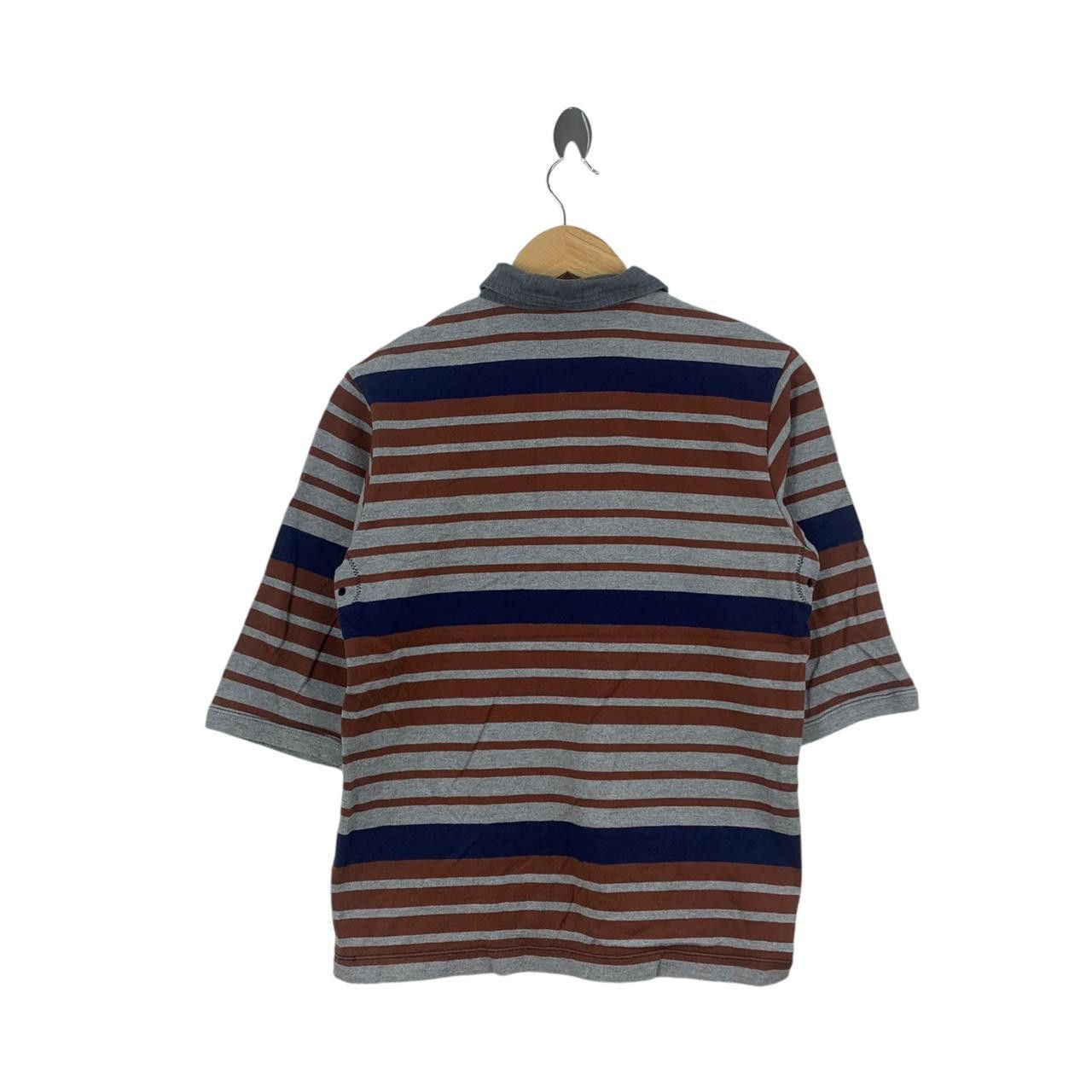 Vintage Vintage COMME CA COMMUNE Japan Striped Polo Tee Shirt Size M / US 6-8 / IT 42-44 - 4 Thumbnail