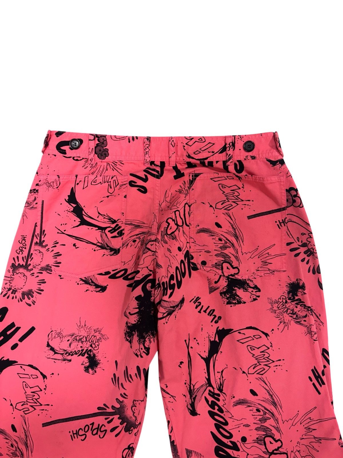 Comme des Garcons SHIRT COMME DES GARÇONS PANTS WOVEN RUNWAY COMIC BOOK PINK TROUSER Size US 36 / EU 52 - 11 Thumbnail
