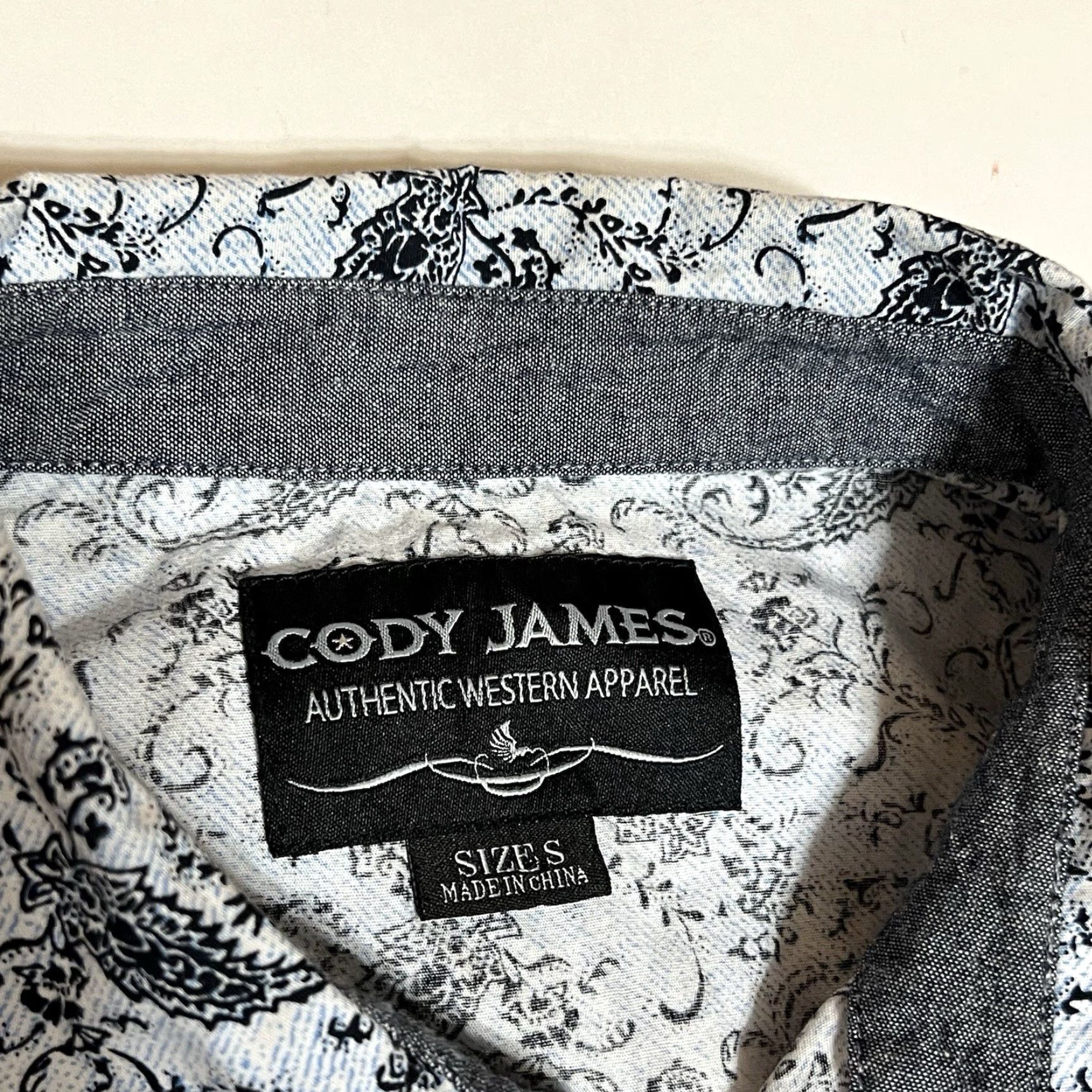 Cody James Cody James Paisley Pearl Snap Western Shirt Mens S Long Sleeve Size US S / EU 44-46 / 1 - 7 Thumbnail