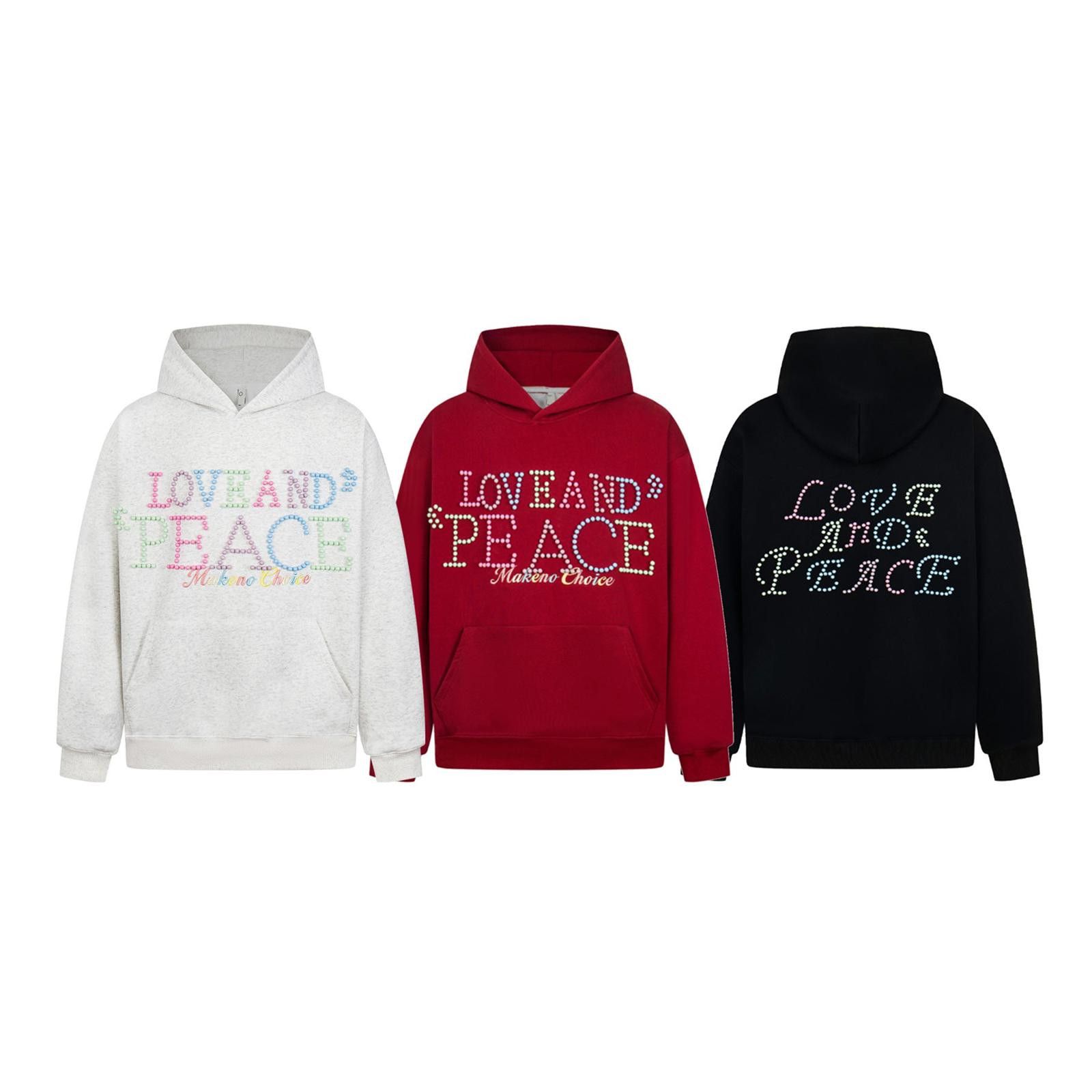 Japanese Brand Love and Peace Pearl Embellished Hoodie Size US M / EU 48-50 / 2 - 3 Thumbnail