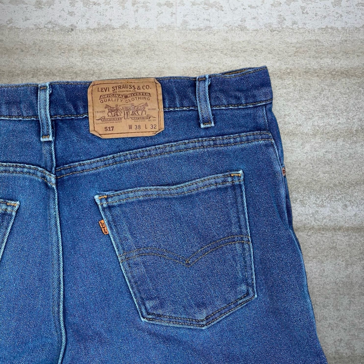 Levi's Vintage 80s Orange Tab Levis Jeans 38x32 Bootcut Dark Wash Size US 38 / EU 54 - 3 Thumbnail
