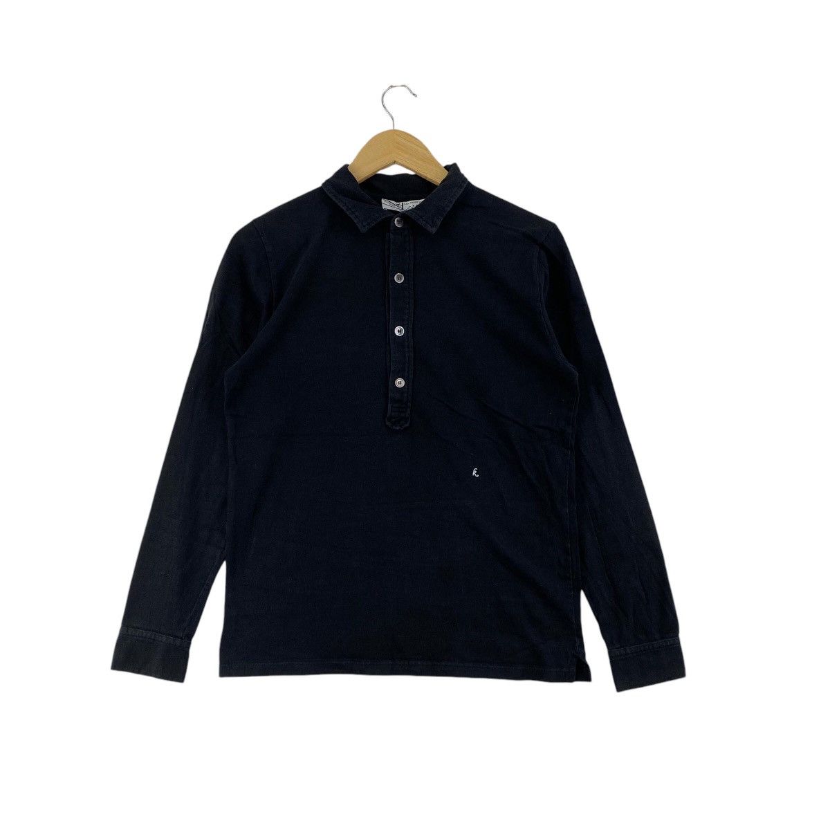 Maison Kitsune KITSUNE Polos Long Sleeve Small Logo Japanese Brand Size US M / EU 48-50 / 2 - 1 Thumbnail