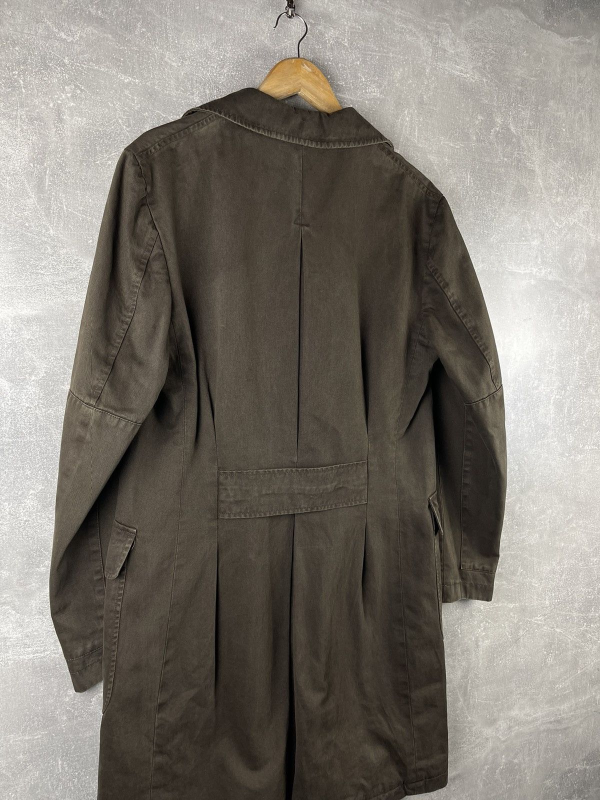 Boglioli Boglioli Military Double Breasted Cotton Coat Brown Size US M / EU 48-50 / 2 - 8 Thumbnail
