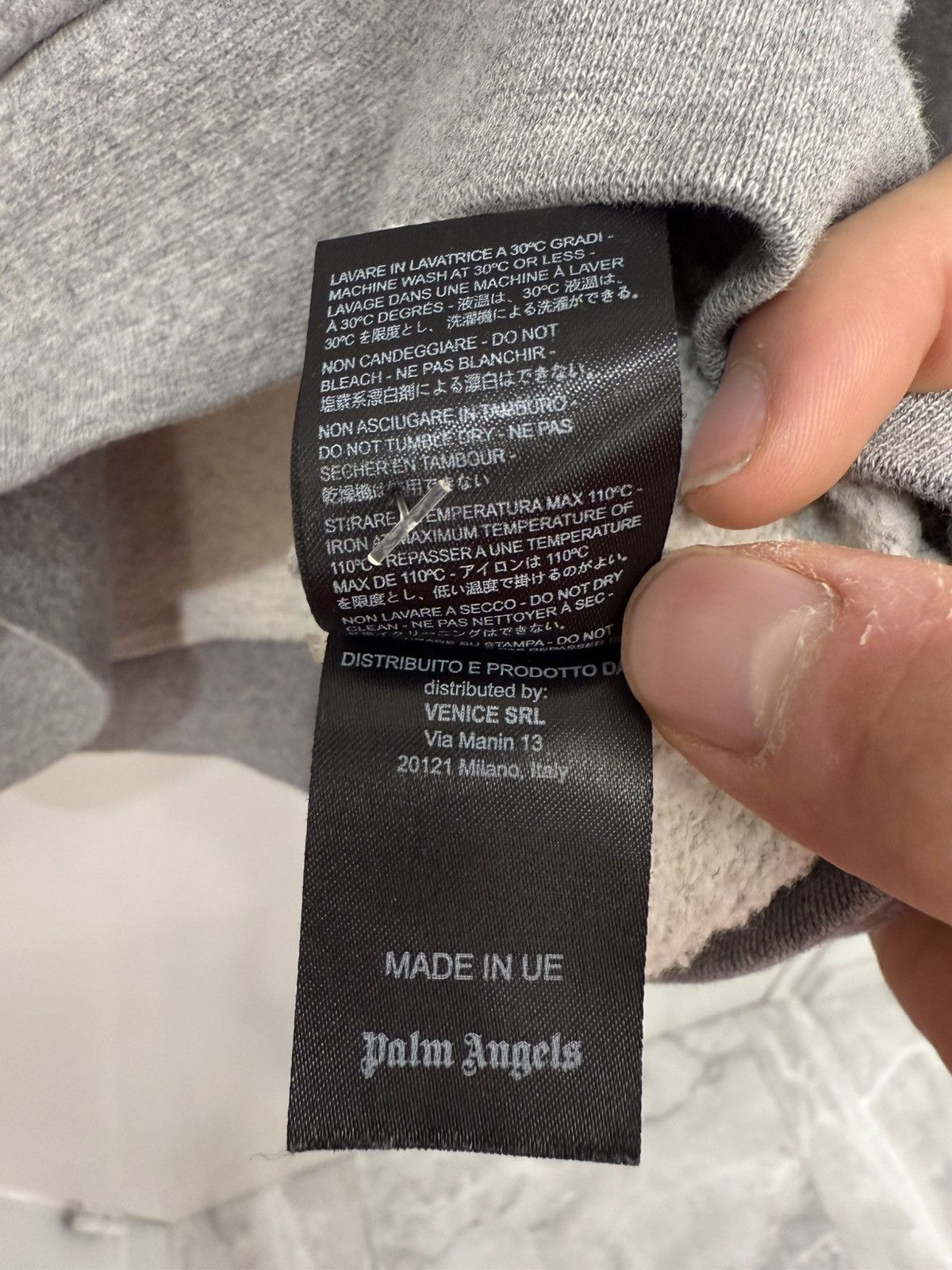 Palm Angels Palm Angels Grey/Gold Hoodie Size US L / EU 52-54 / 3 - 9 Thumbnail